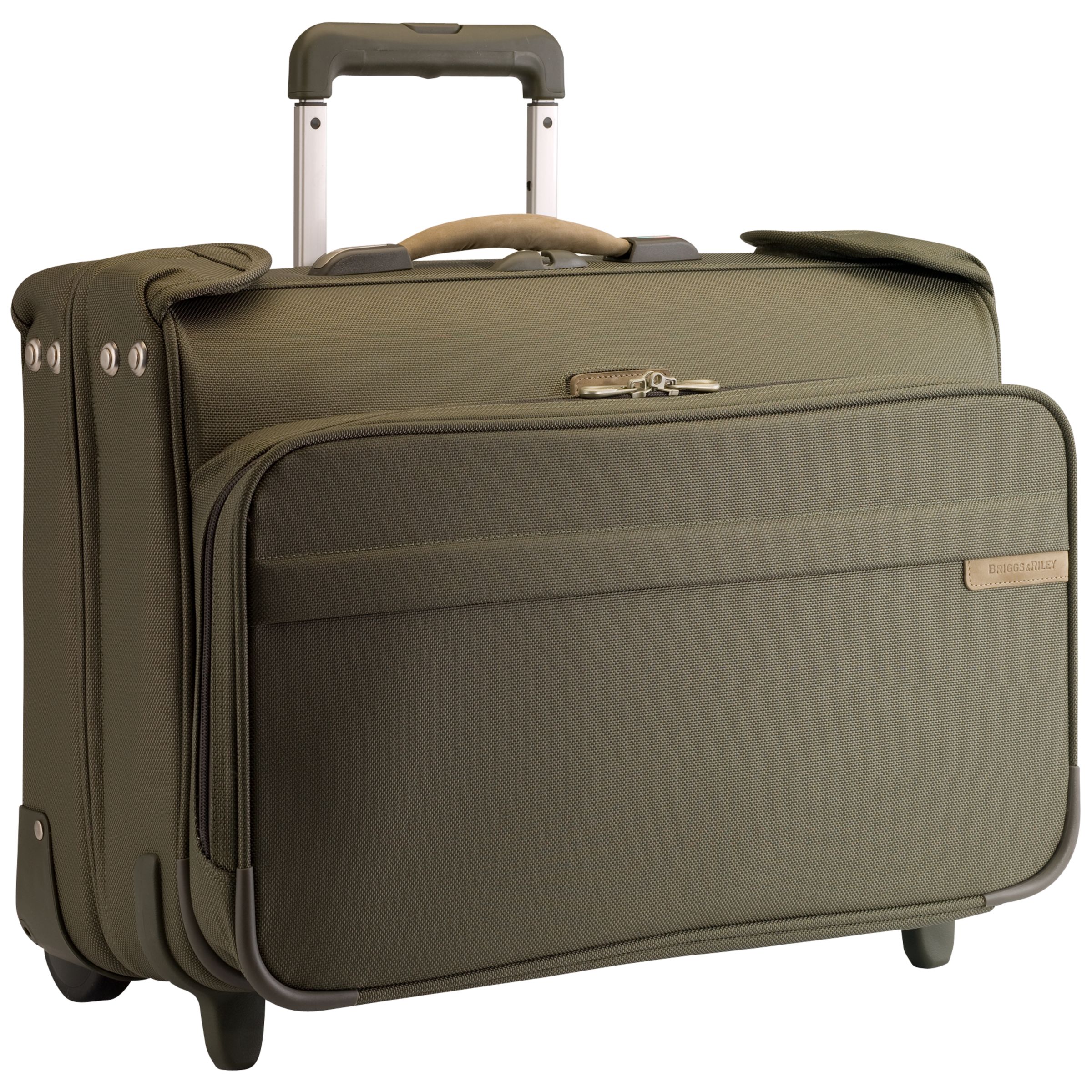 Biggs & Riley Wheeled Garment Carry On Bag, Olive at John Lewis