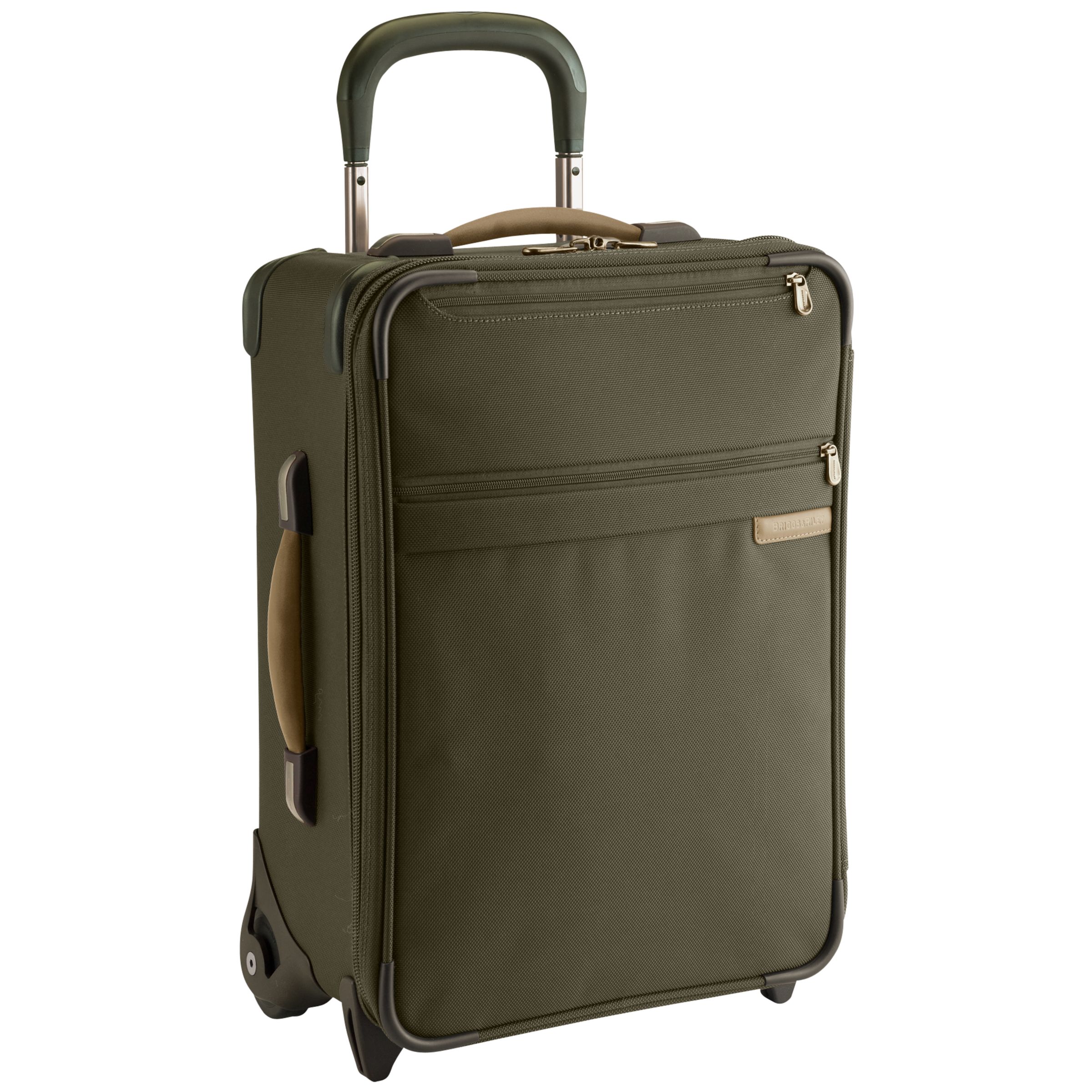 Briggs & Riley 20'' Superlight Upright Trolley Case, Olive at John Lewis