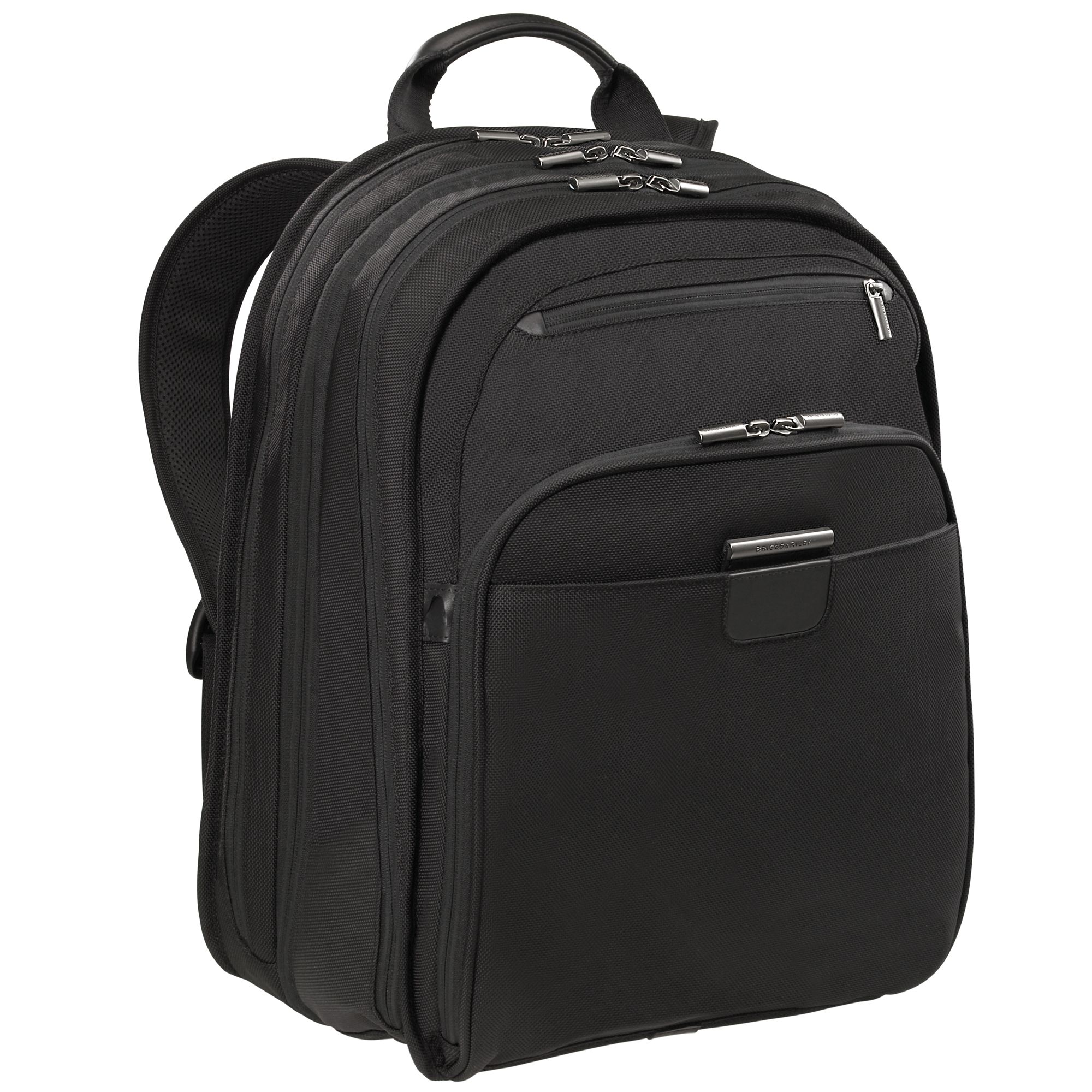 Briggs & Riley Executive 17'' Laptop Backpack, Black at John Lewis