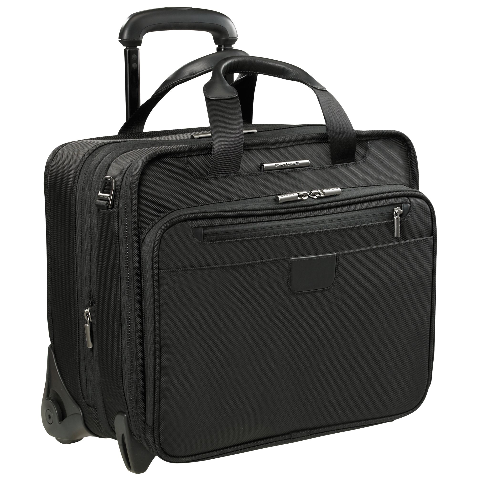 Briggs & Riley 15.4'' Laptop 2-Wheel Briefcase, Black at John Lewis