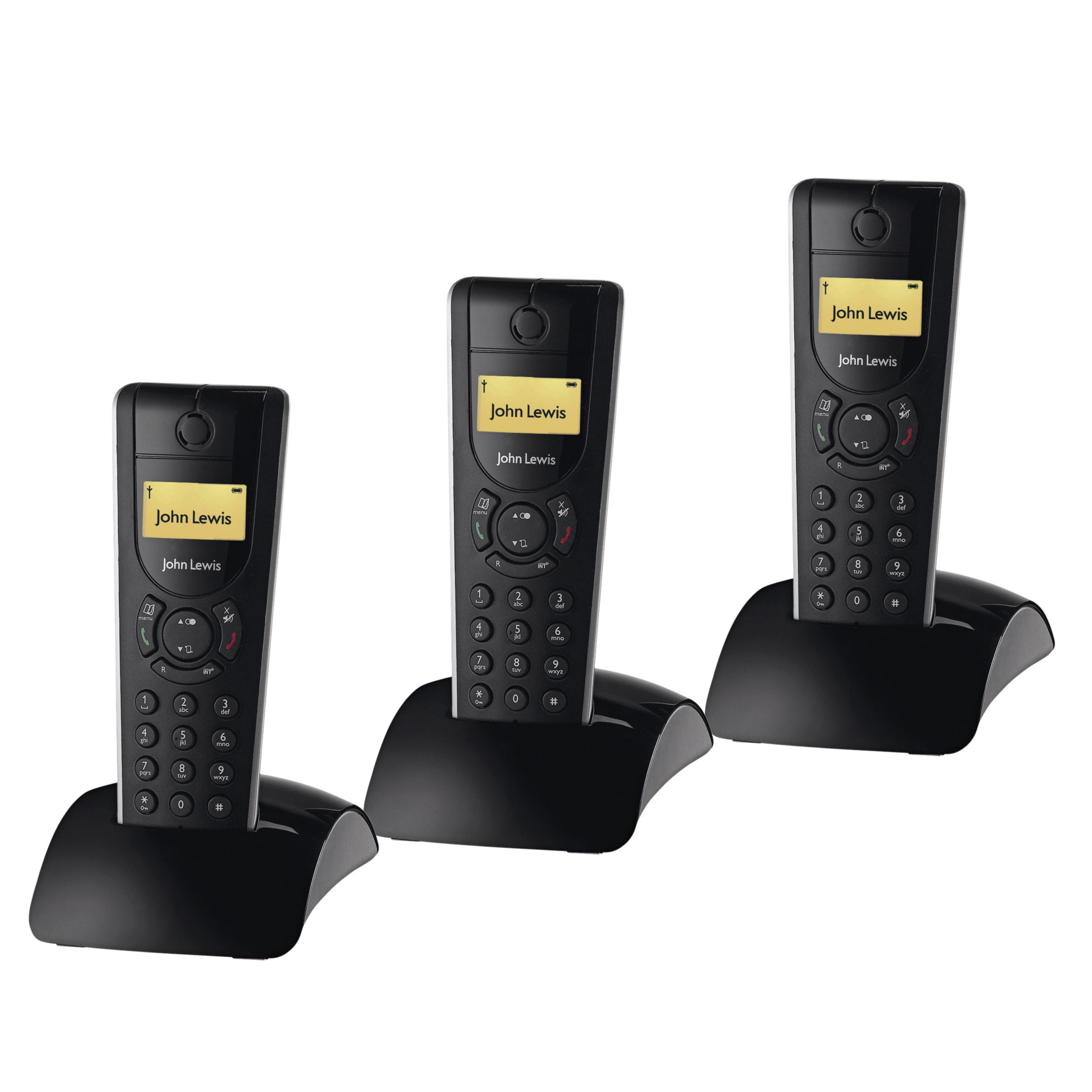 John Lewis JLPAU0933 Digital Cordless Telephone Trio DECT