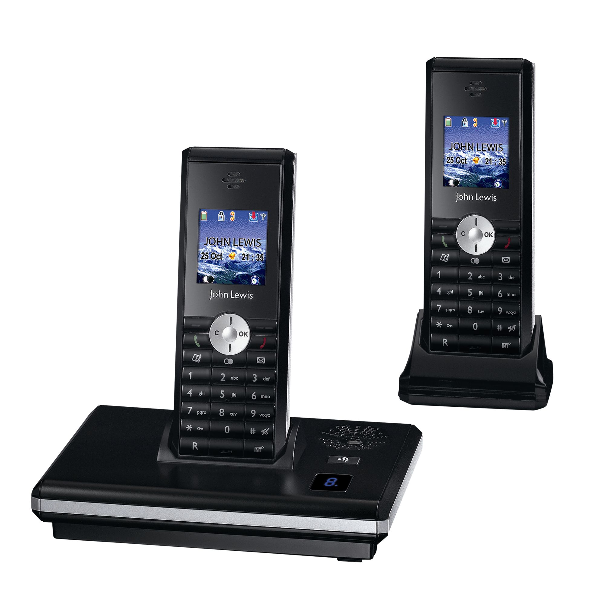 John Lewis JLYAT0942 Digital Telephone and Answering Machine Twin DECT