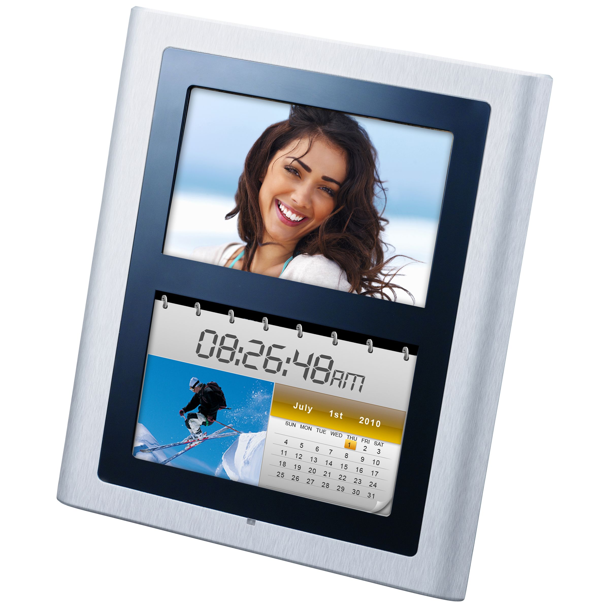 Motorola Dual Display Digital Photo Frame, 7 Inch