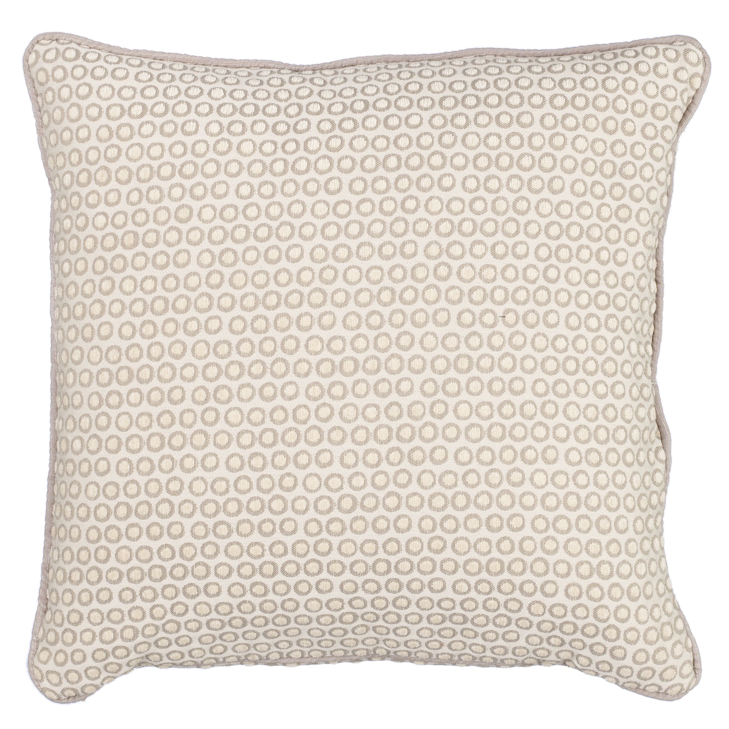 Neisha Crosland Mini Dot Piped Cushion, Mocha