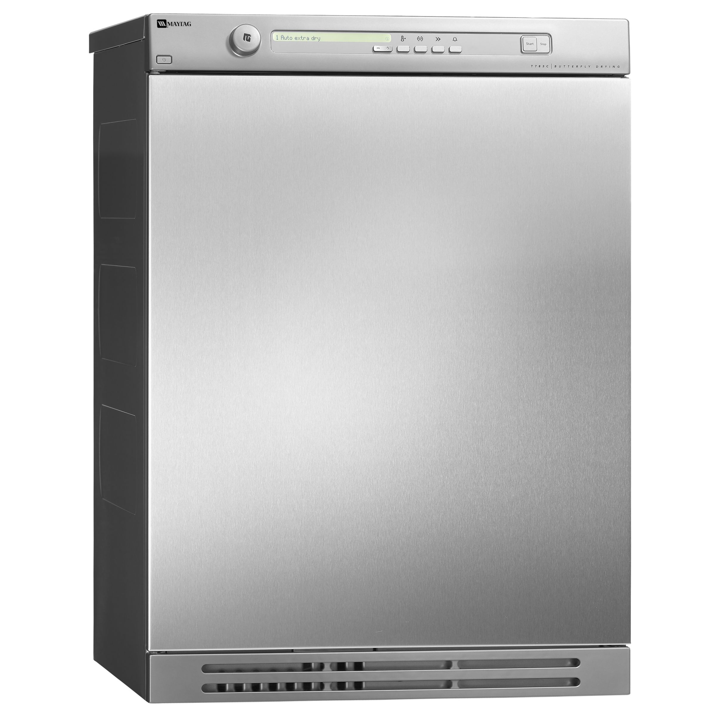 Maytag MTD07SCFIVB Condenser Tumble Dryer, Stainless Steel