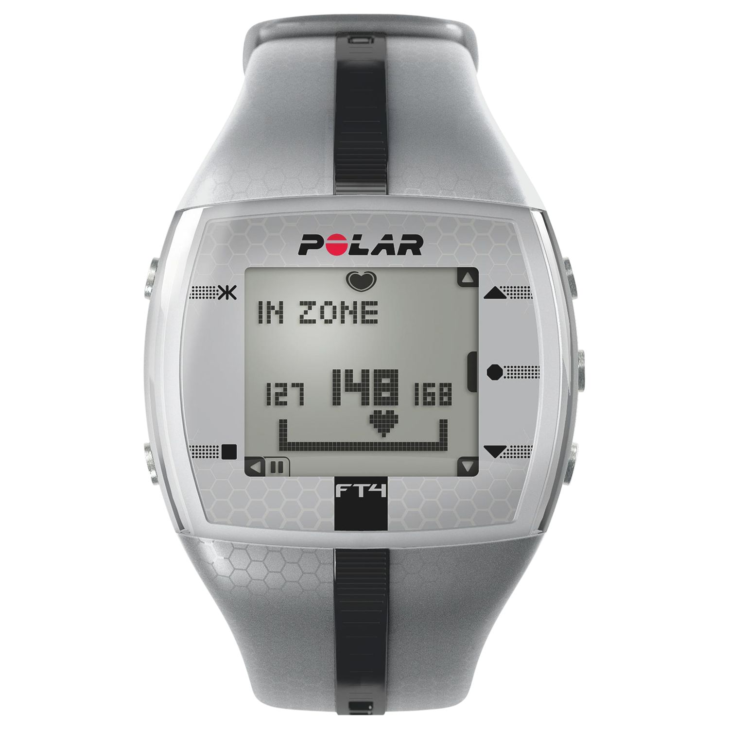 F4 Mens Heart Rate Monitor, Silver