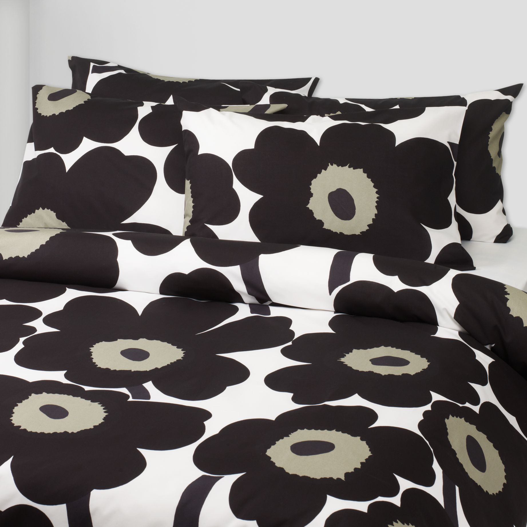 Unikko Duvet Covers, Black / White