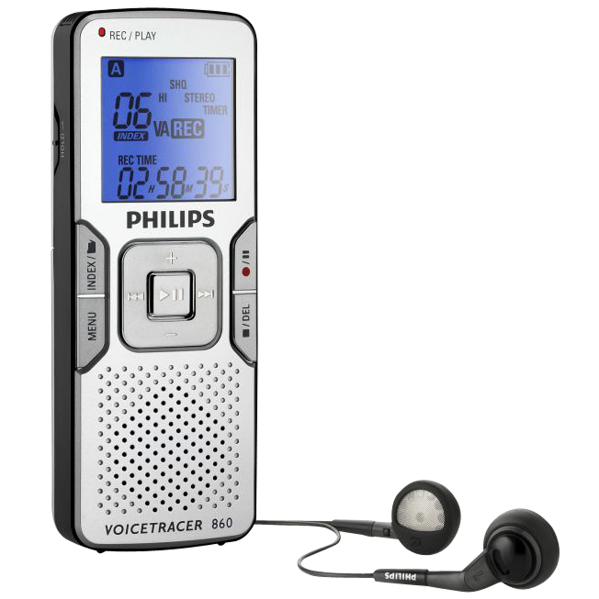 Philips LFH0860/00 Digital Voice Tracer Recorder, 2GB