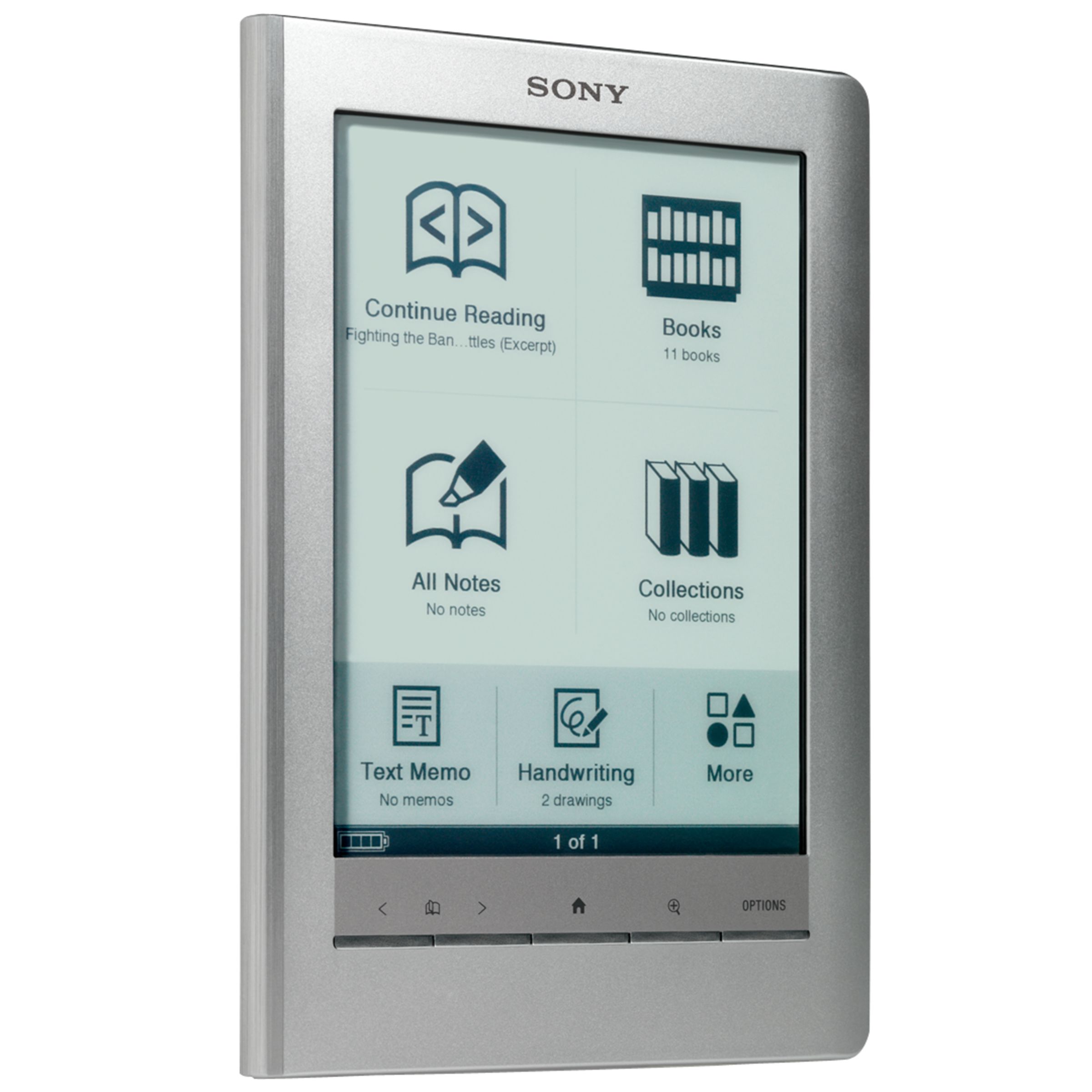 Sony PRS600S eBook Reader Touch Edition, Silver