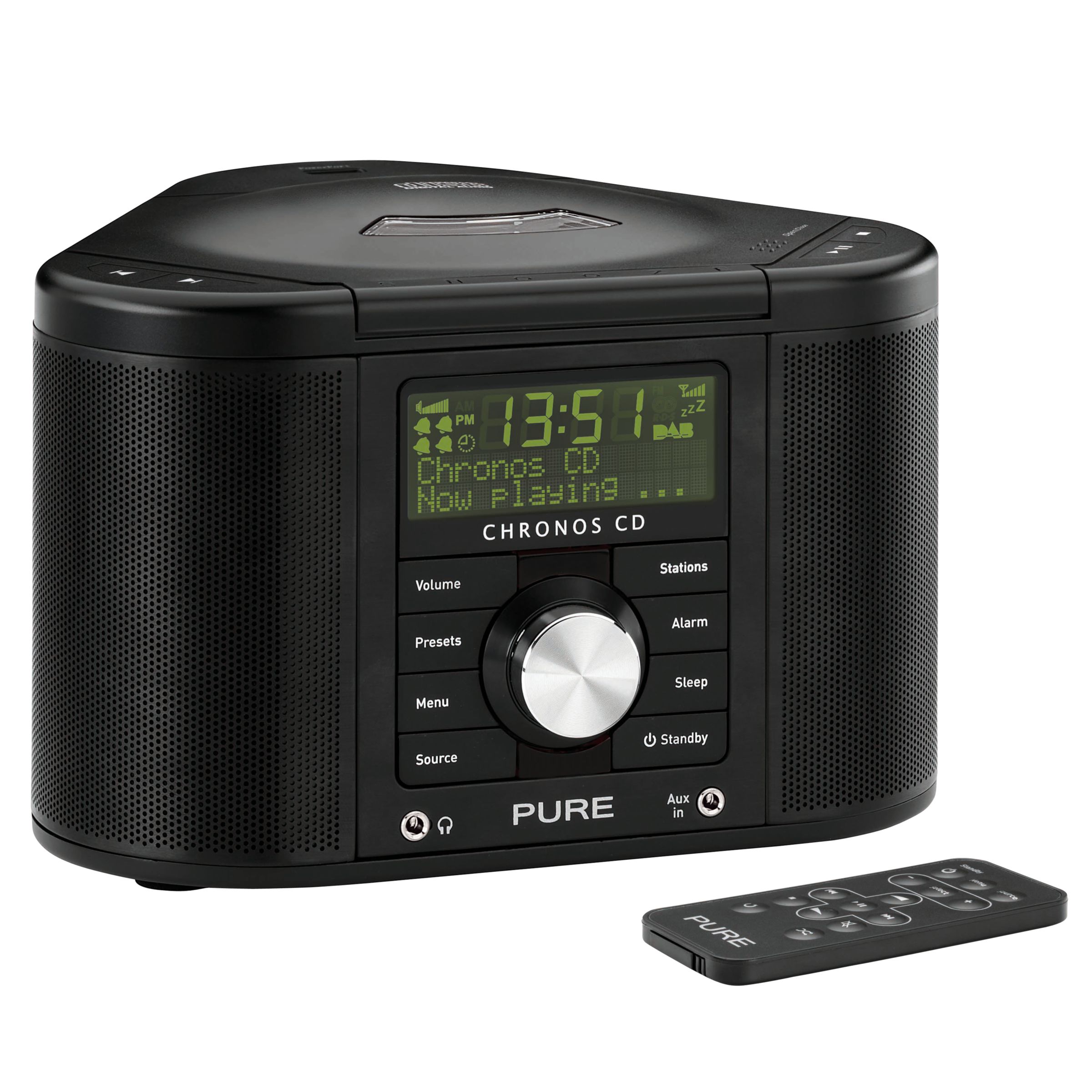 PURE Chronos CD Series II DAB Clock Radio Black