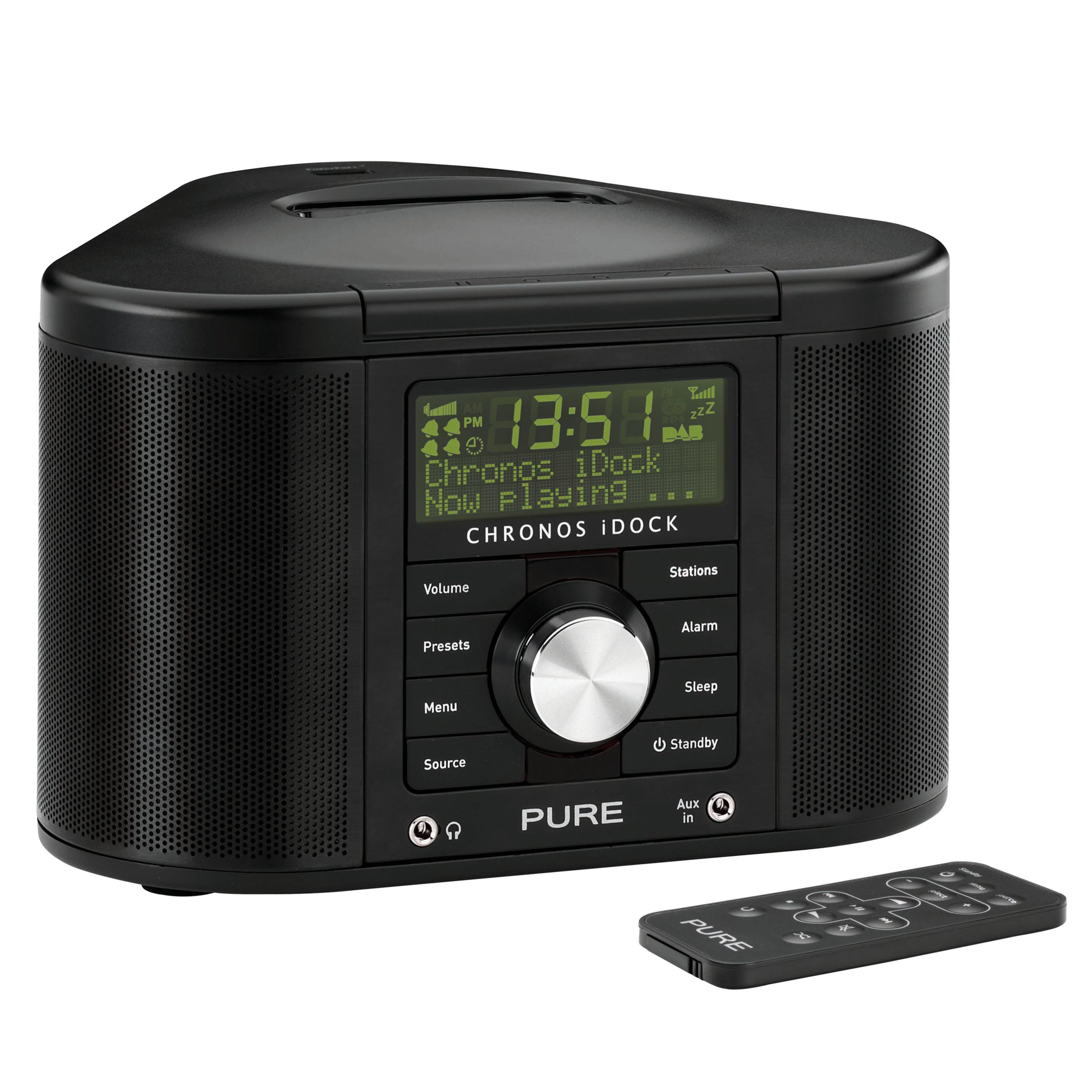 PURE Chronos iDock Series II DAB Clock Radio Black
