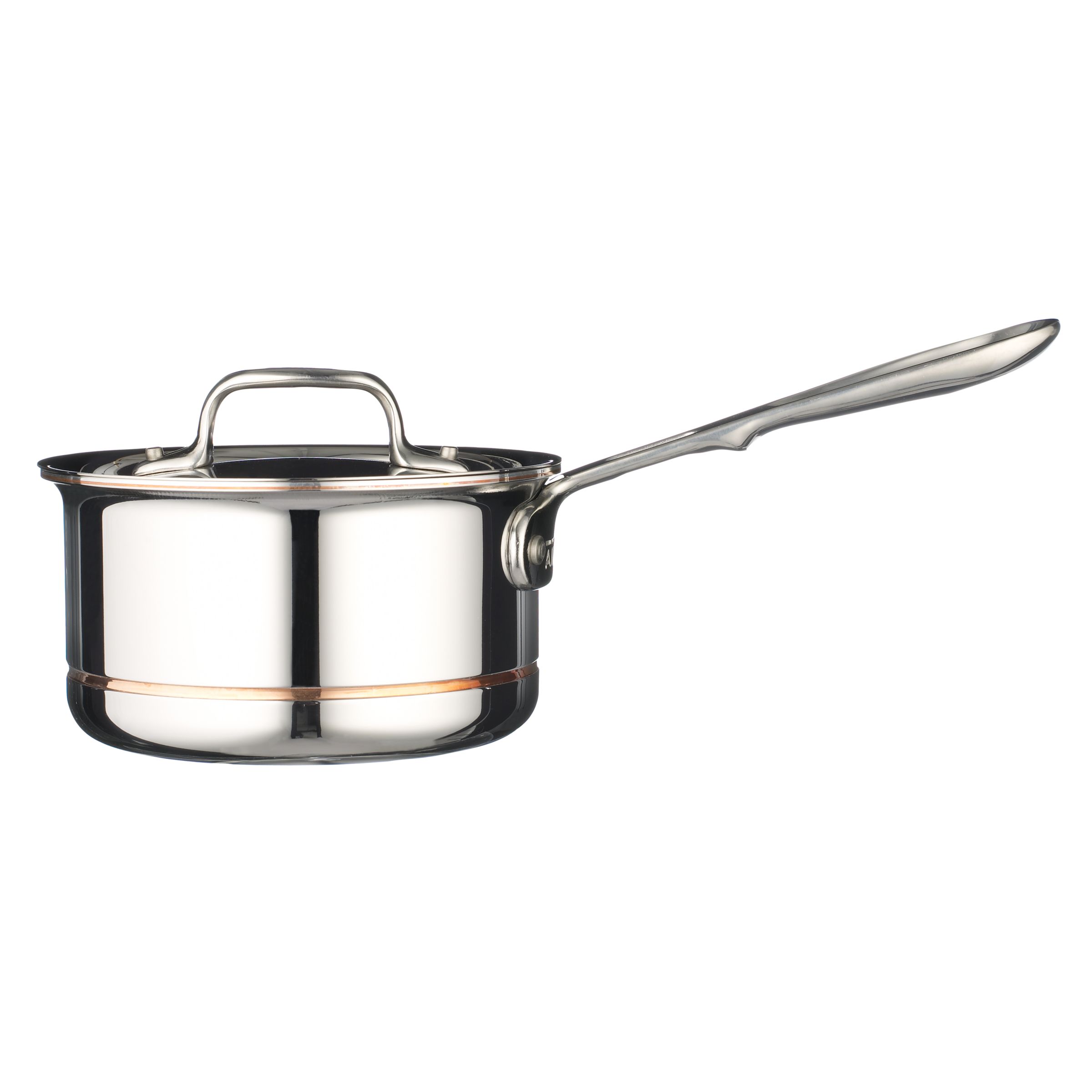 All-Clad Copper-Core Collection, Lidded Saucepan, 6" at John Lewis
