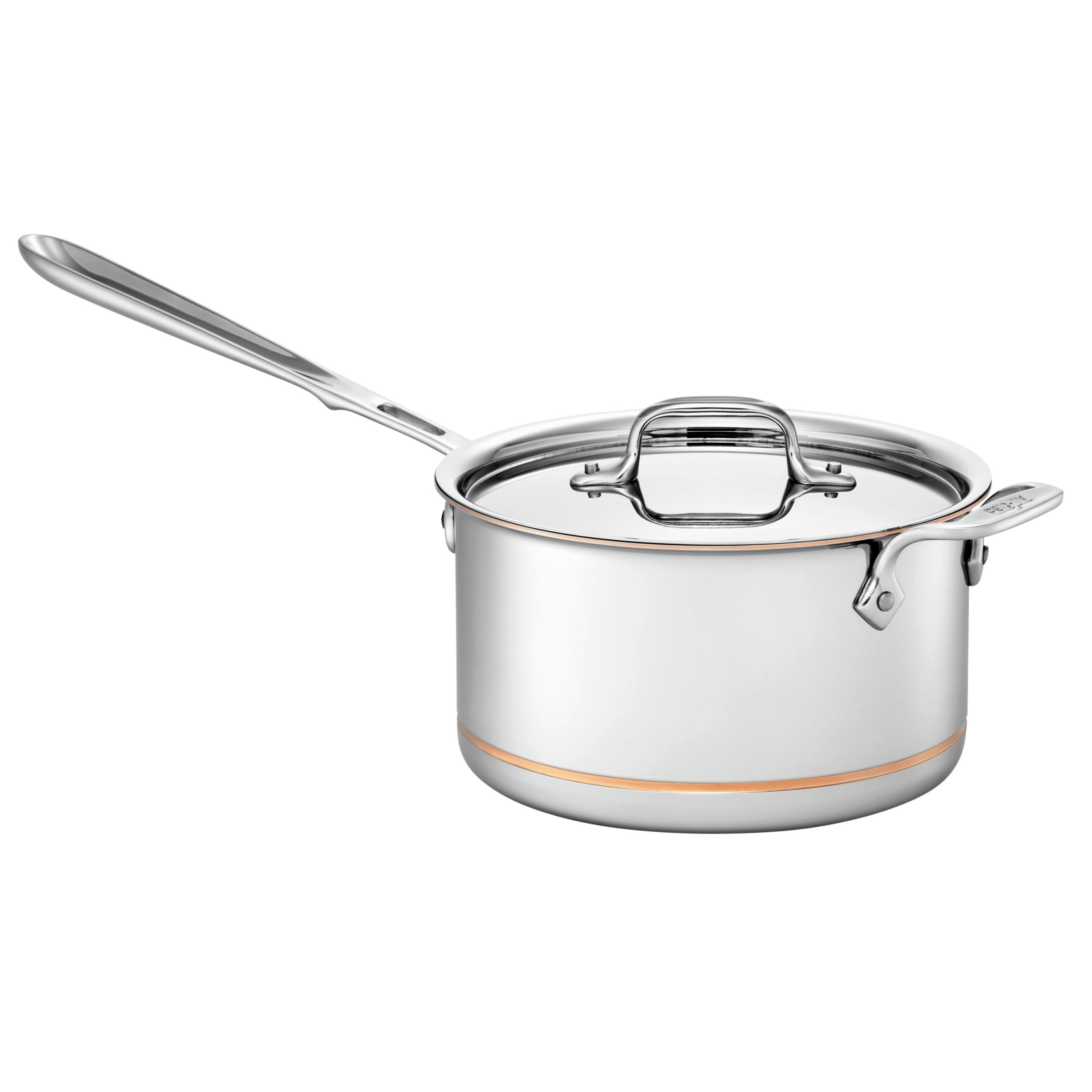 All-Clad Copper-Core Collection, Lidded Saucepan, 8"