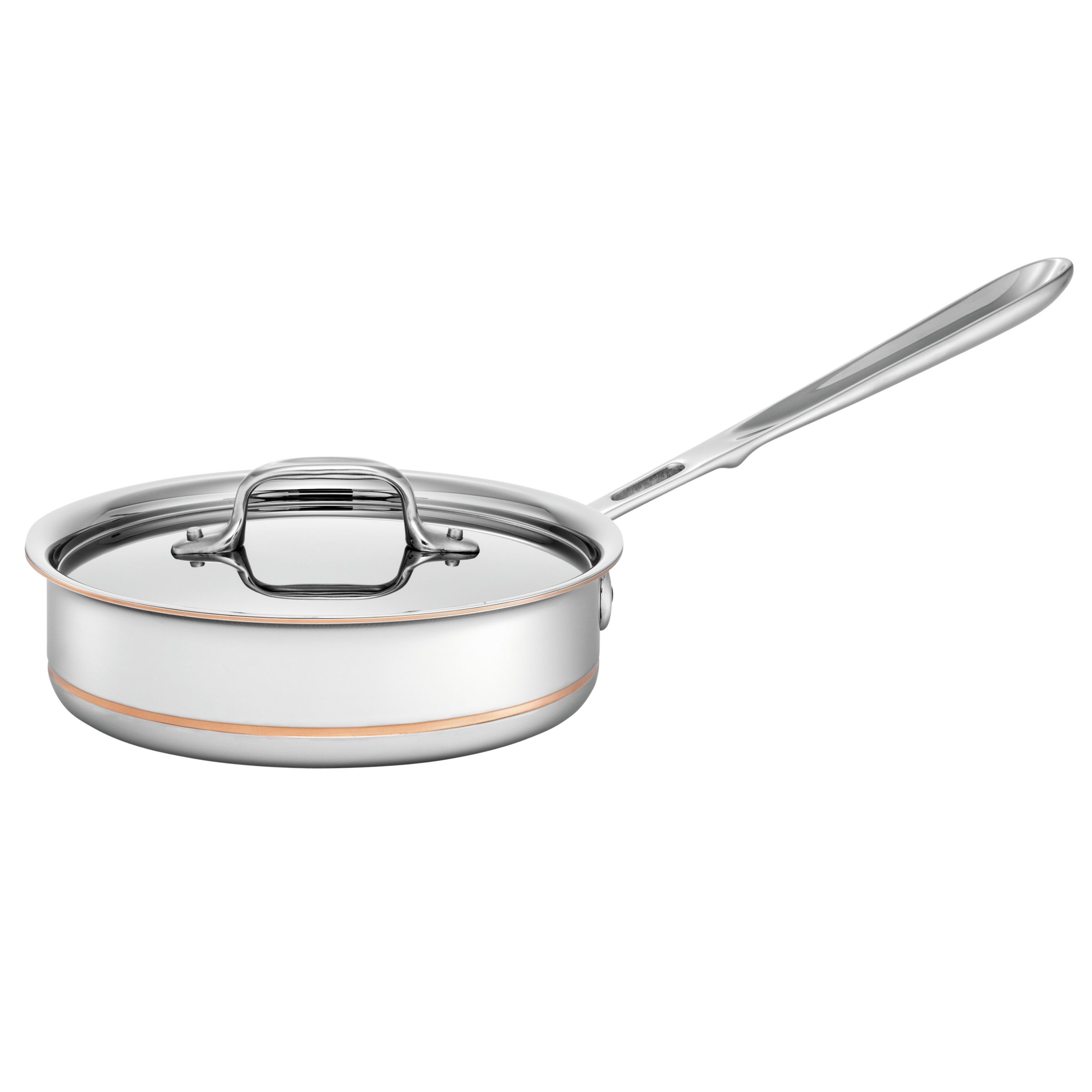 All-Clad Copper-Core Collection, Lidded Saut&eacute; Pan, 10.5" at John Lewis