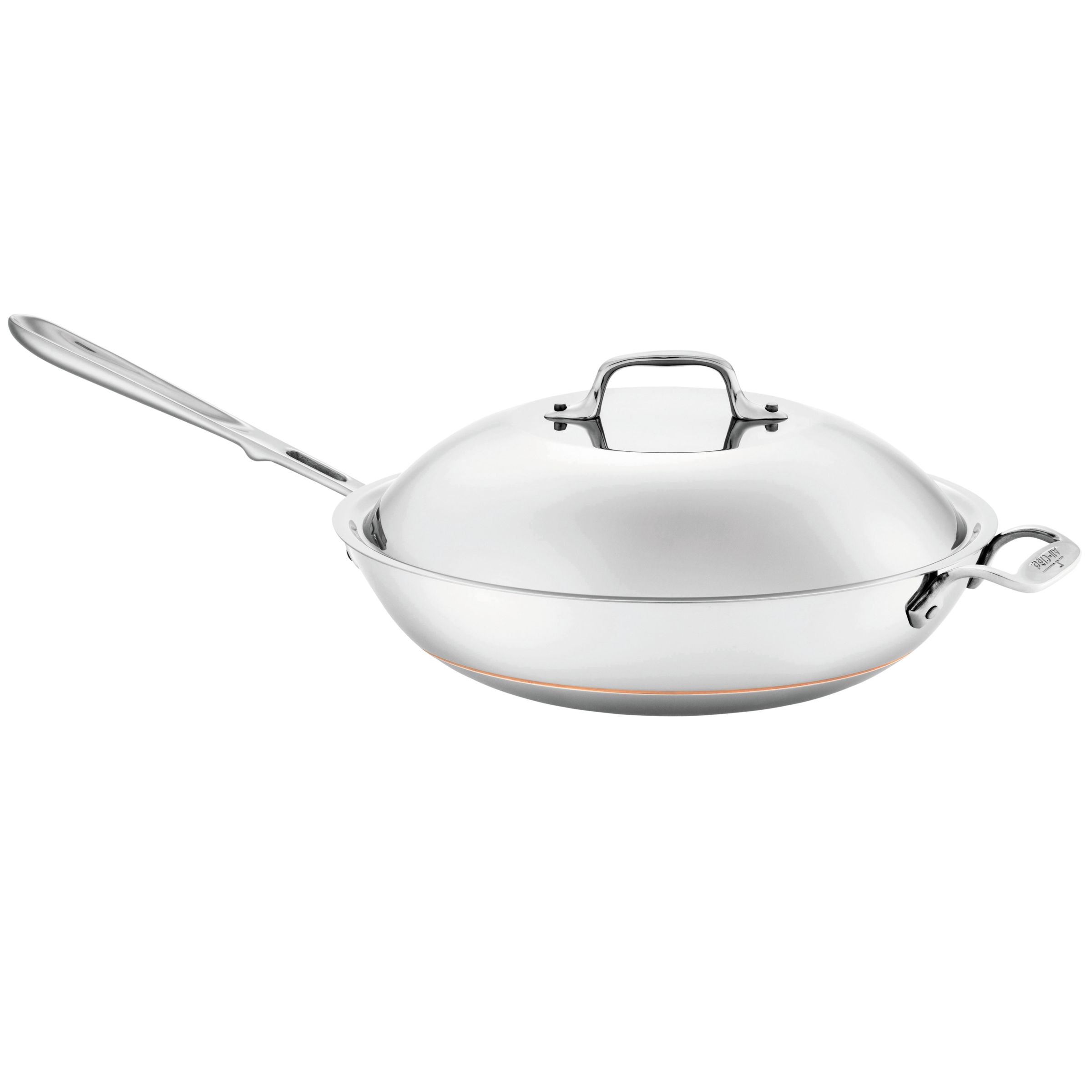 All-Clad Copper-Core Collection, Lidded Chefs Pan, 12" at John Lewis
