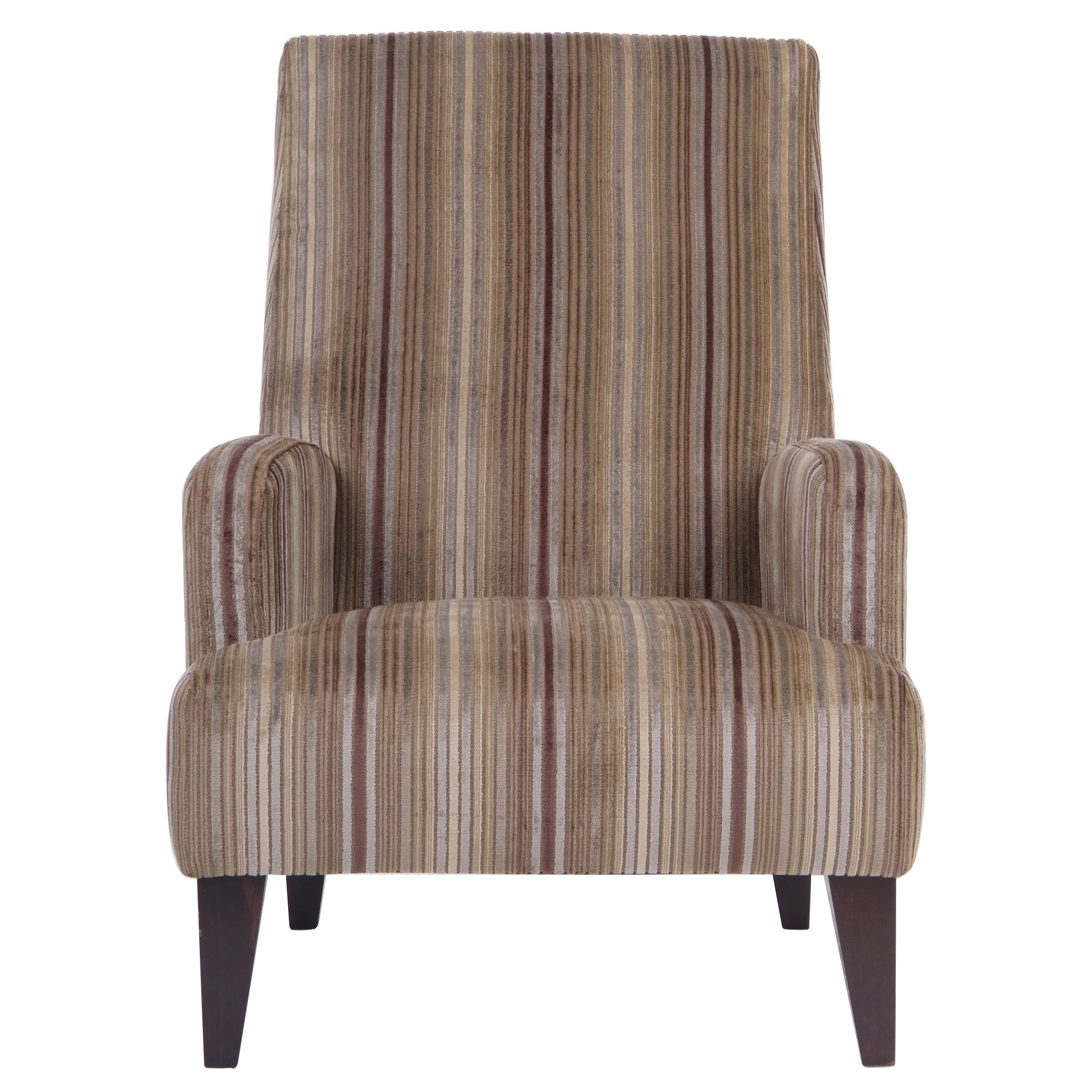 John Lewis Melrose Chair, Stripe Mink at John Lewis