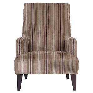 Melrose Chair, Stripe Mink