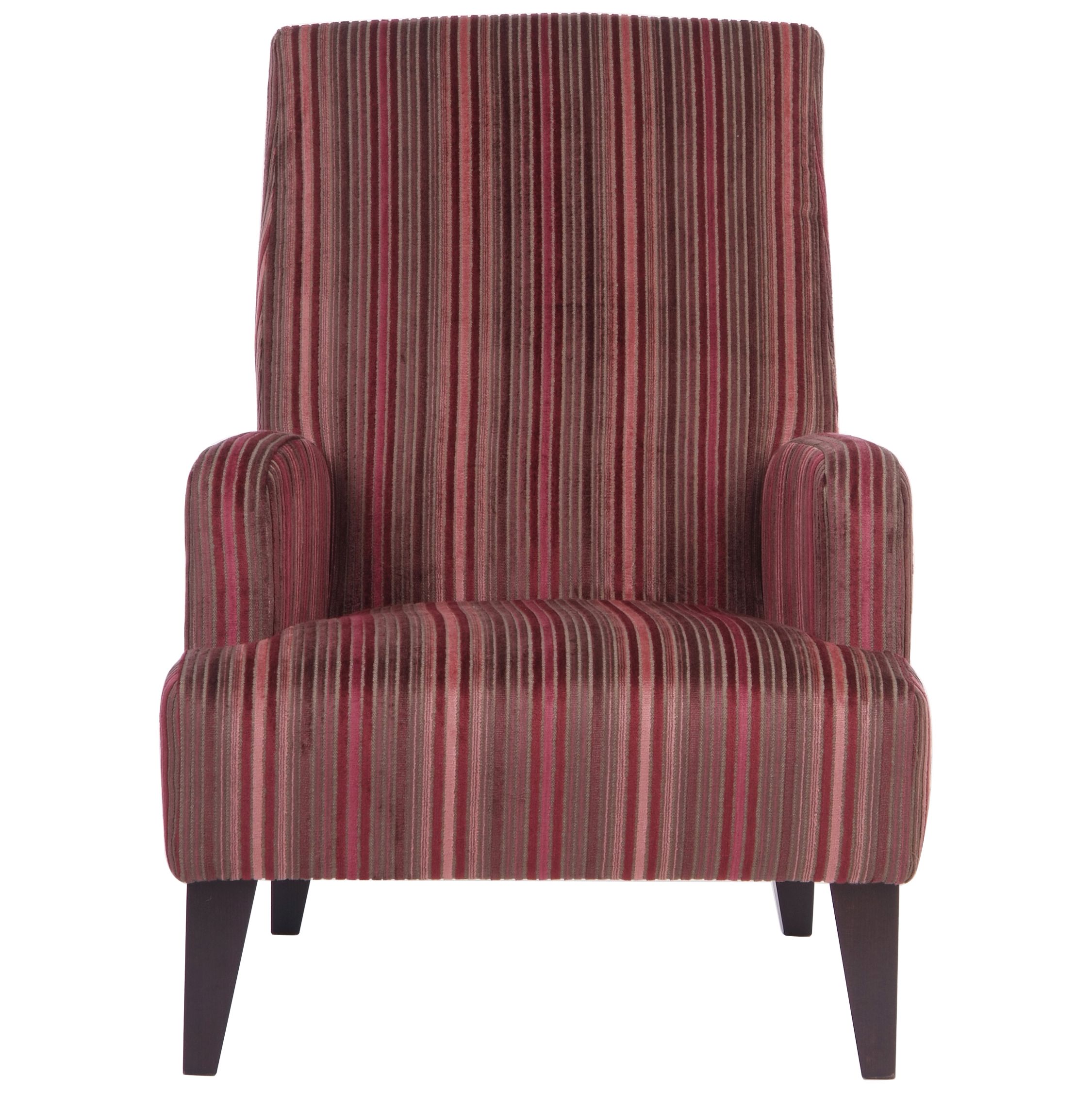 John Lewis Melrose Chair, Stripe Plum at John Lewis