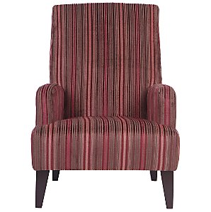 Melrose Chair, Stripe Plum