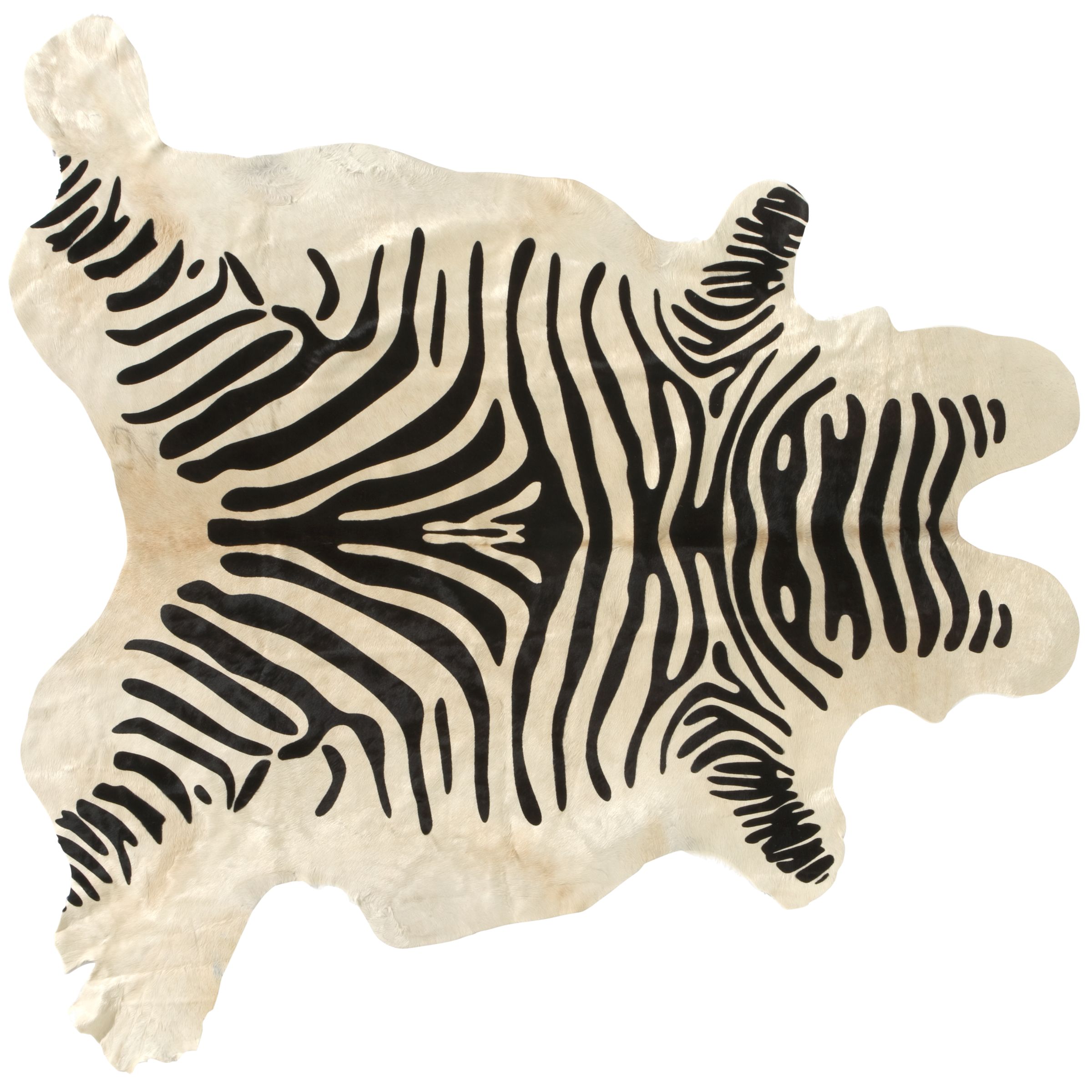 Zebra Print Cow Hide Rug at JohnLewis