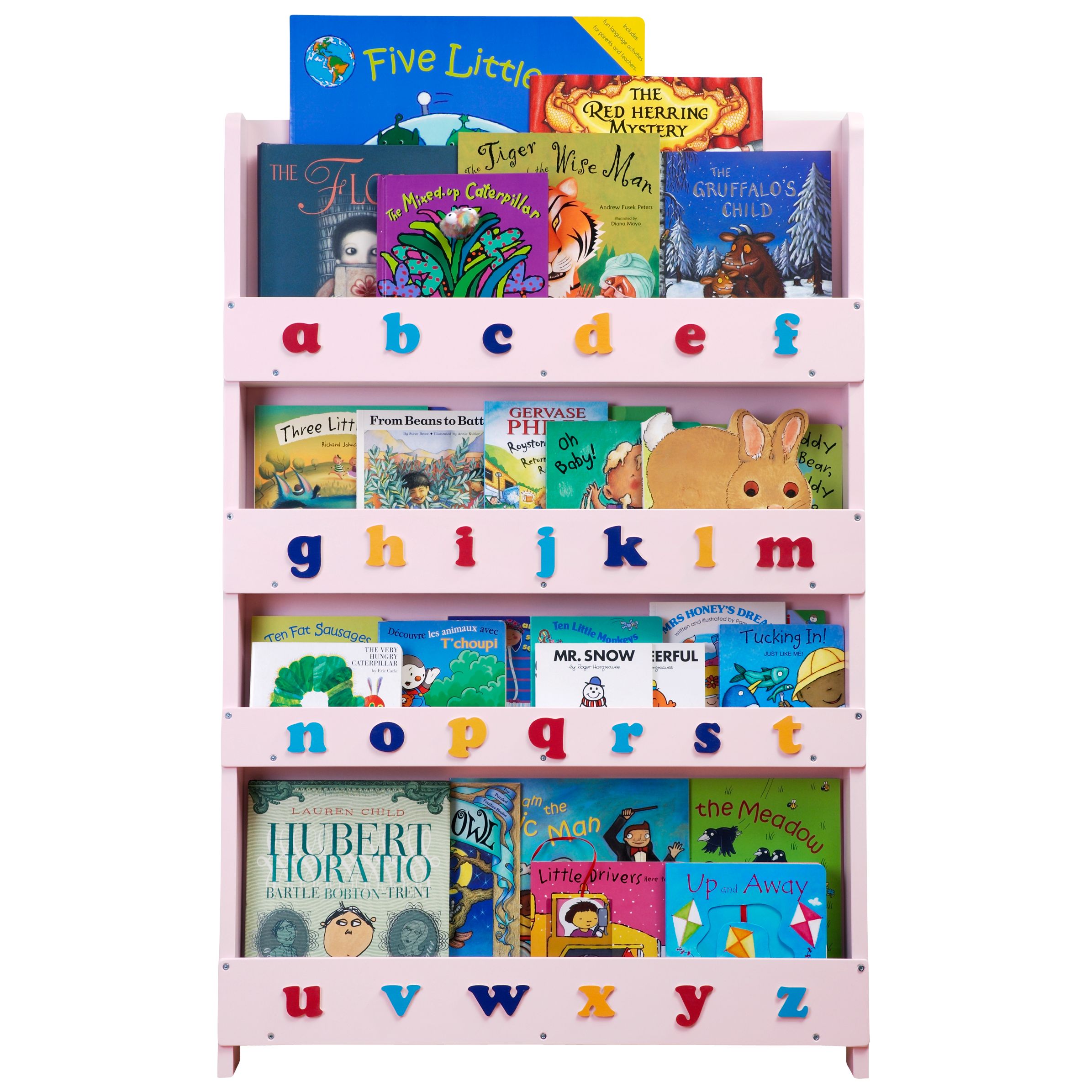 Tidy Books ABC Bookcase, Pink