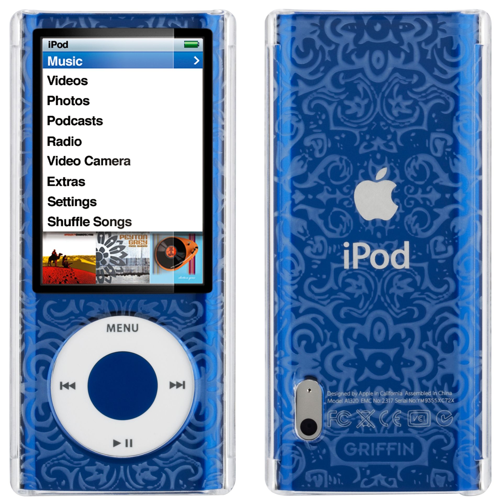Griffin iClear Sketch Baroque Design Case for iPod nano 5th Generation
