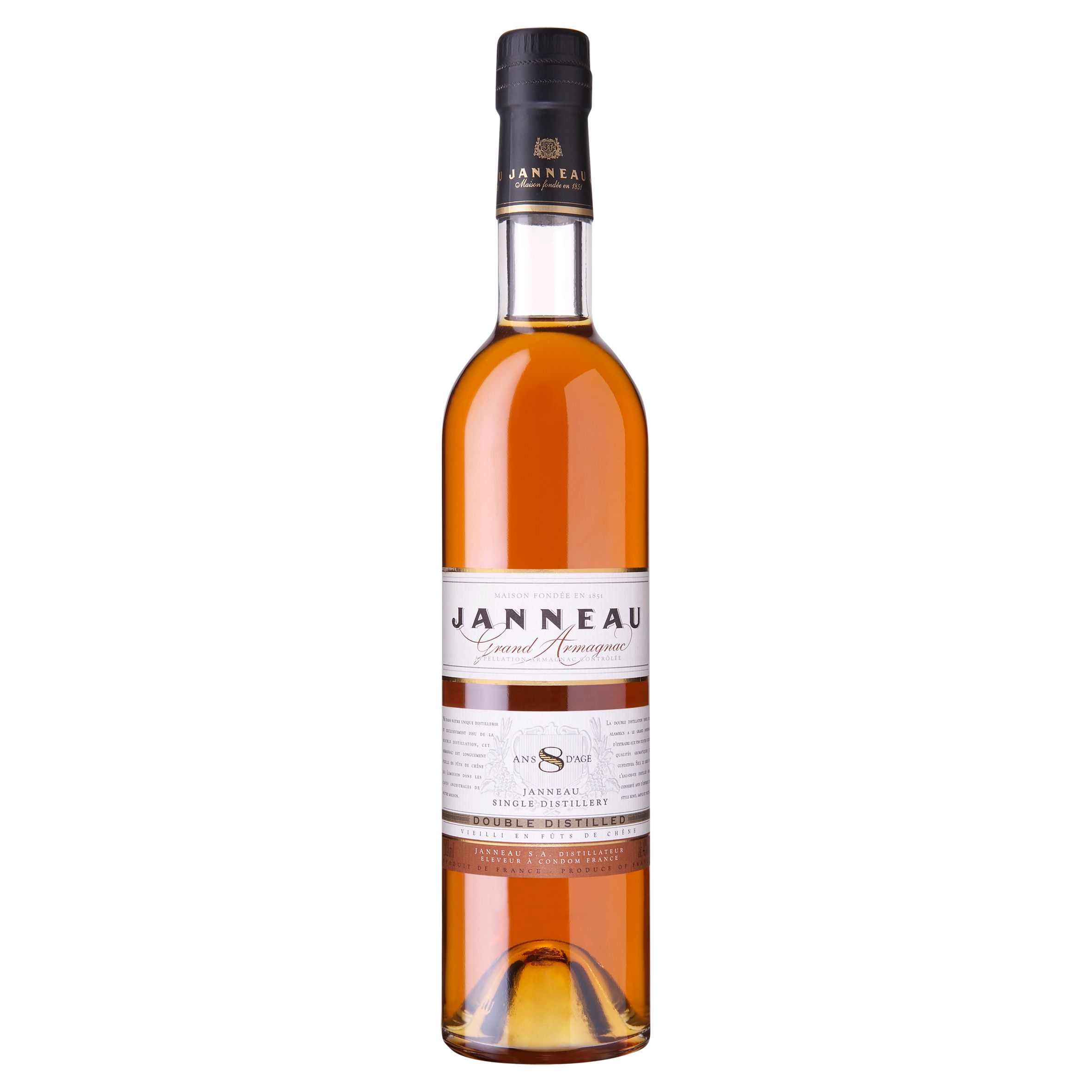 Janneau 8-Year-Old Armagnac, 50cl at John Lewis