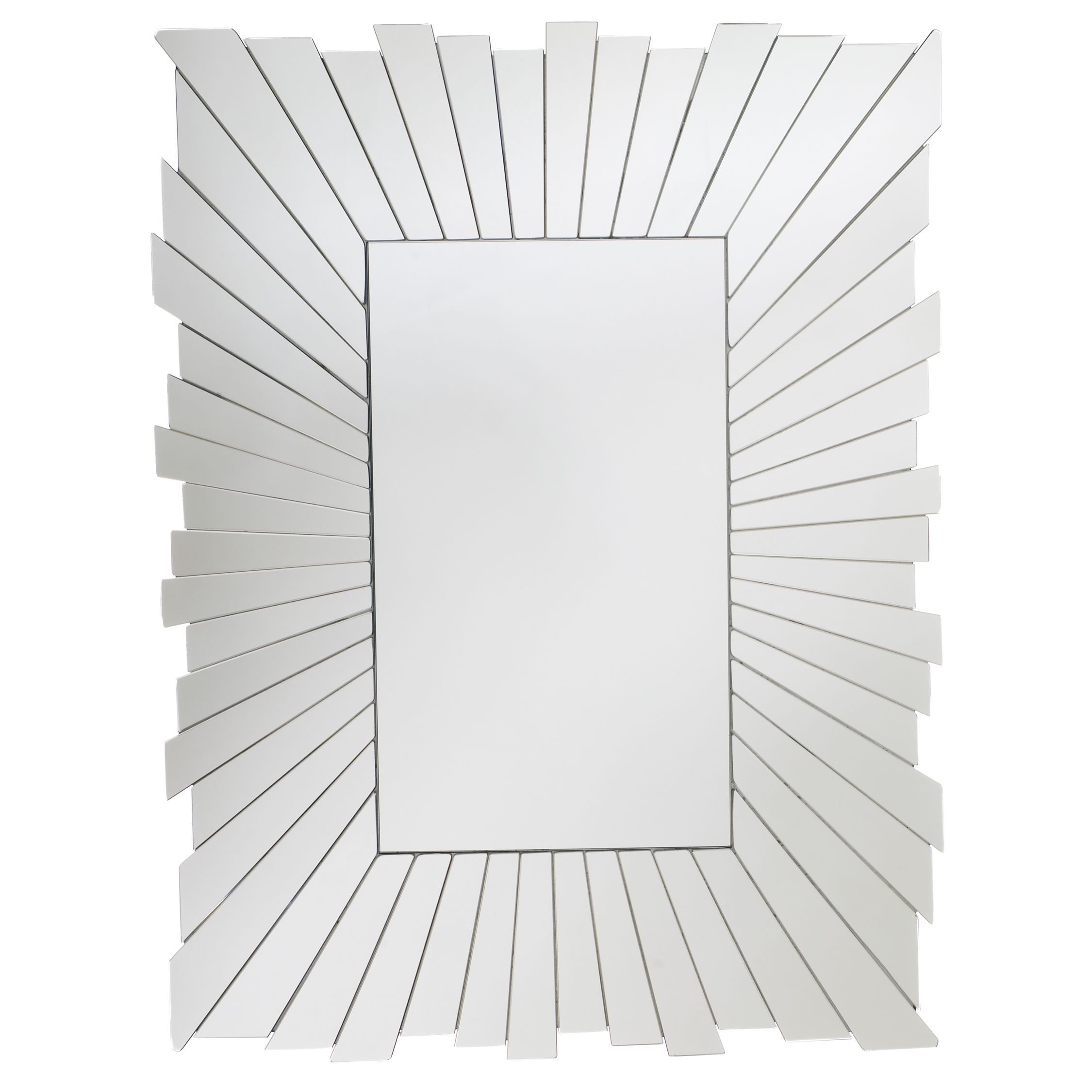 John Lewis Sunray Rectangular Mirror, H80xW61cm