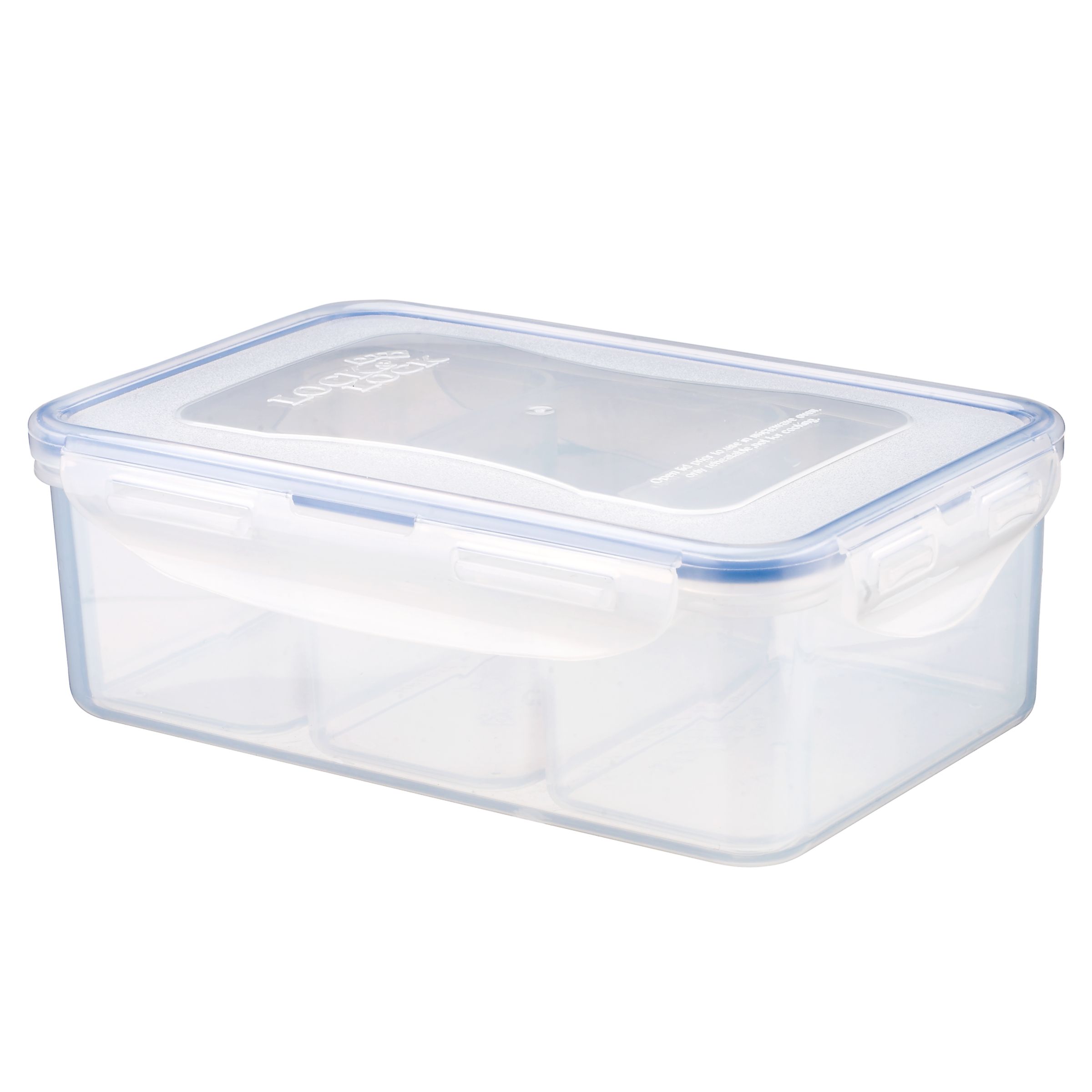 Lock & Lock 3 Compartment Storage Container, 1L