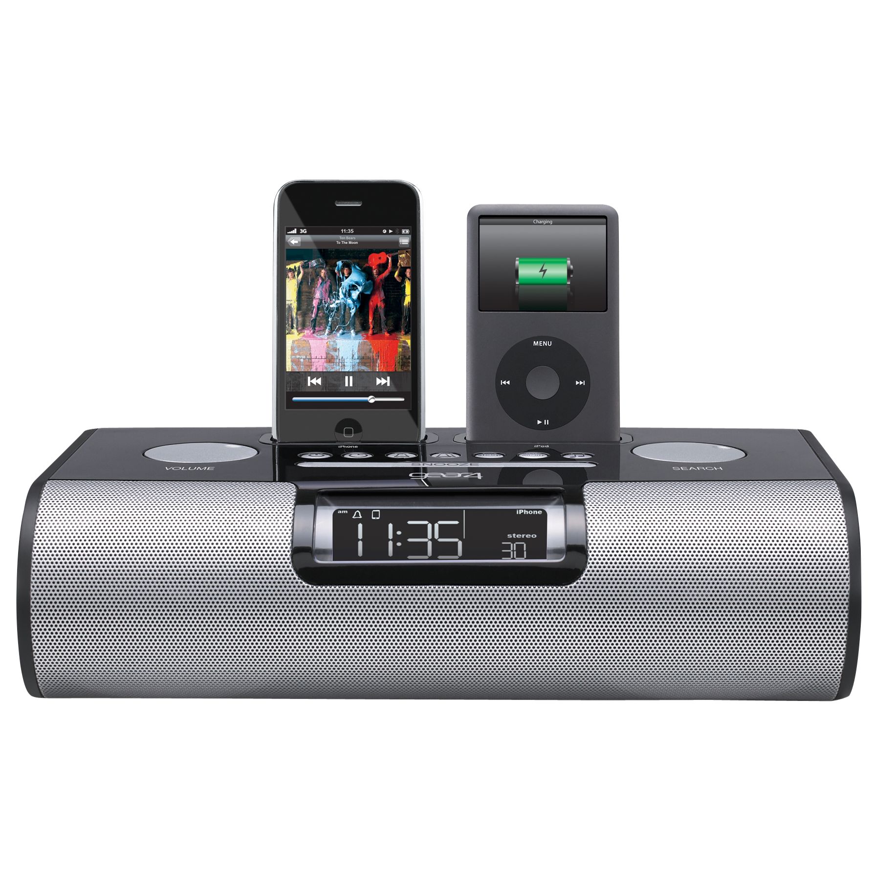 Gear4 CRG-200W Dual iPod/iPhone Docking Clock Radio