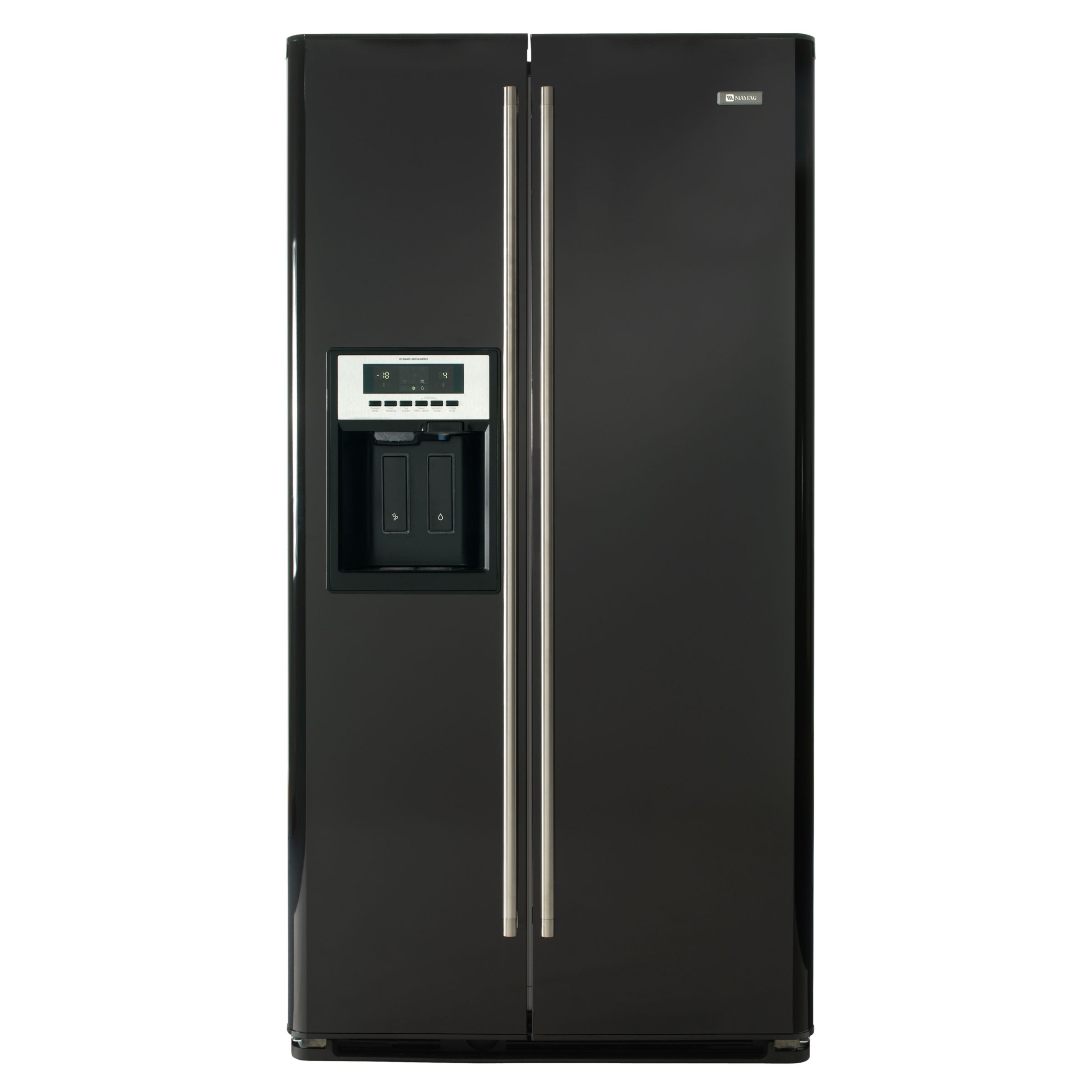 Maytag MSS20FBBI4 American Fridge Freezer, Black at John Lewis