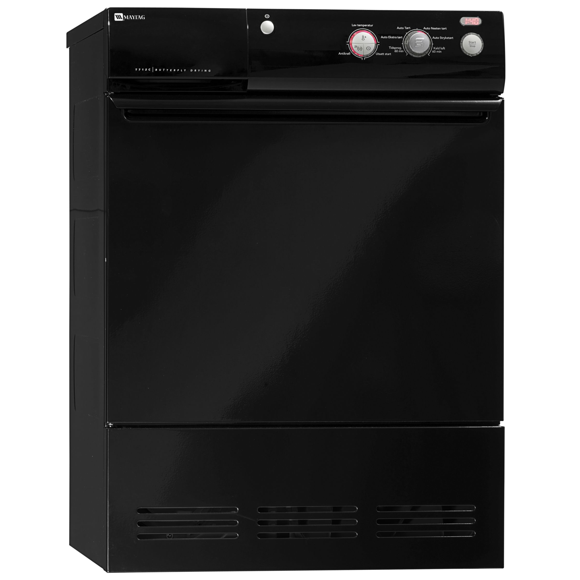 Maytag MTD07SCFBC Condenser Tumble Dryer, Black at John Lewis