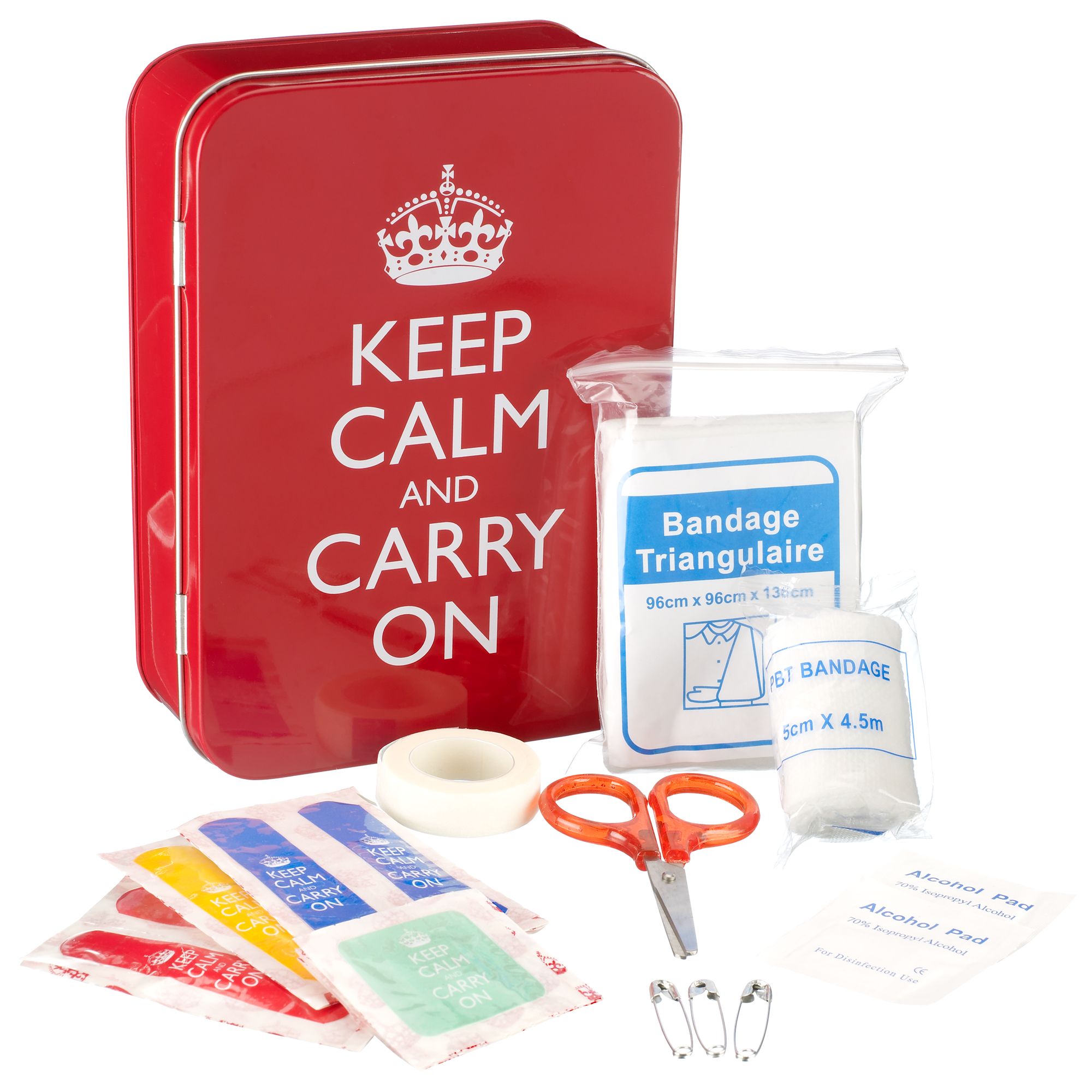 John Lewis Keep Calm and Carry On First Aid Kit