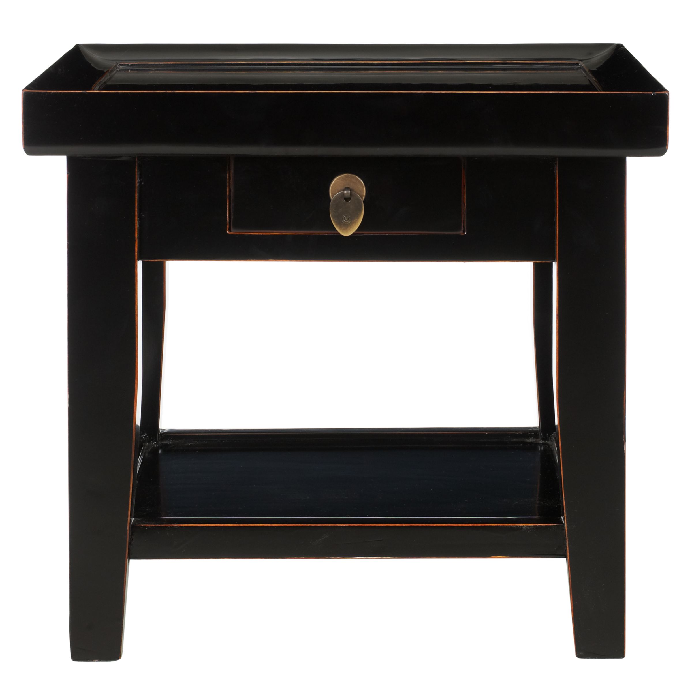 John Lewis Suri Lamp Table, Black at JohnLewis