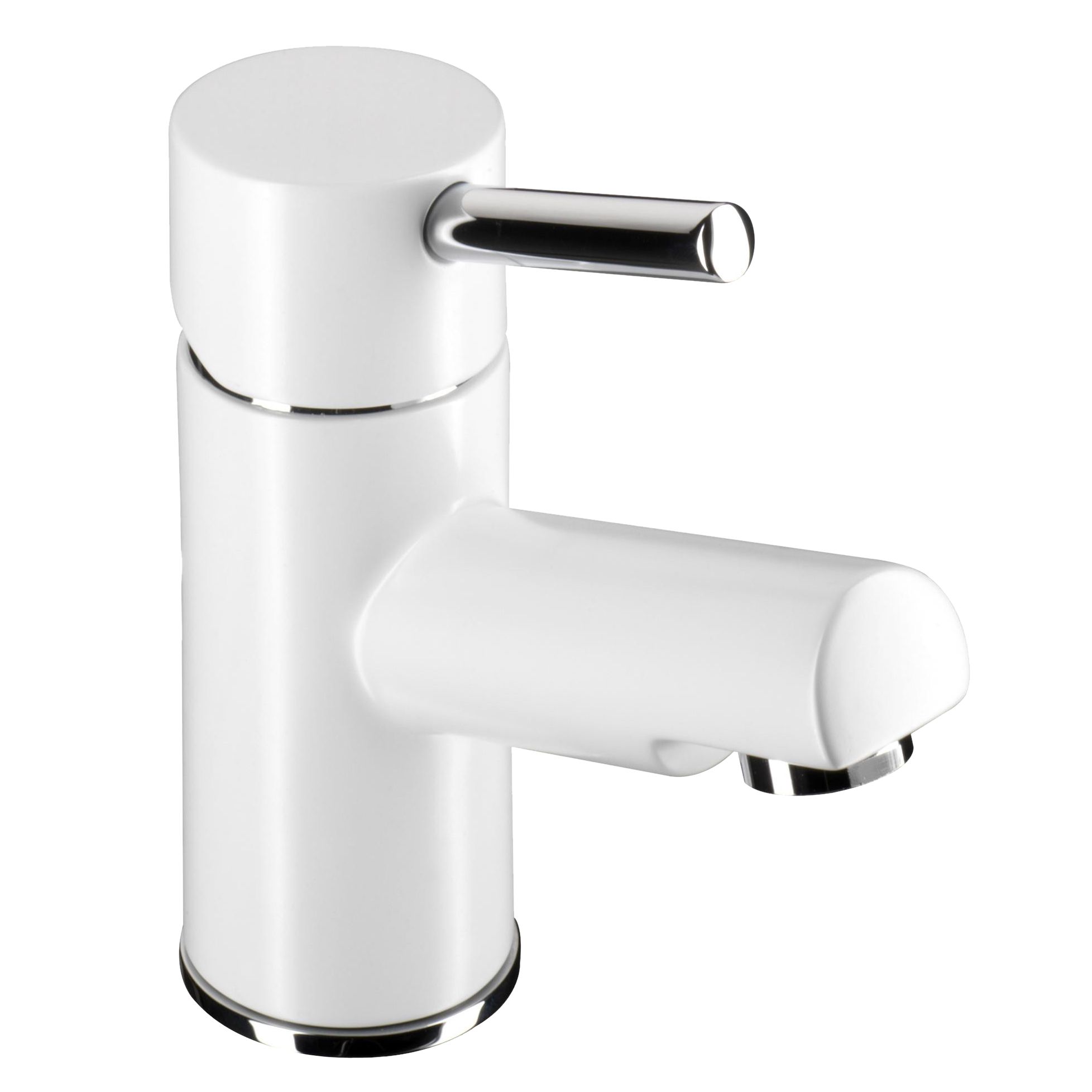 Prism Basin Mixer Tap, White