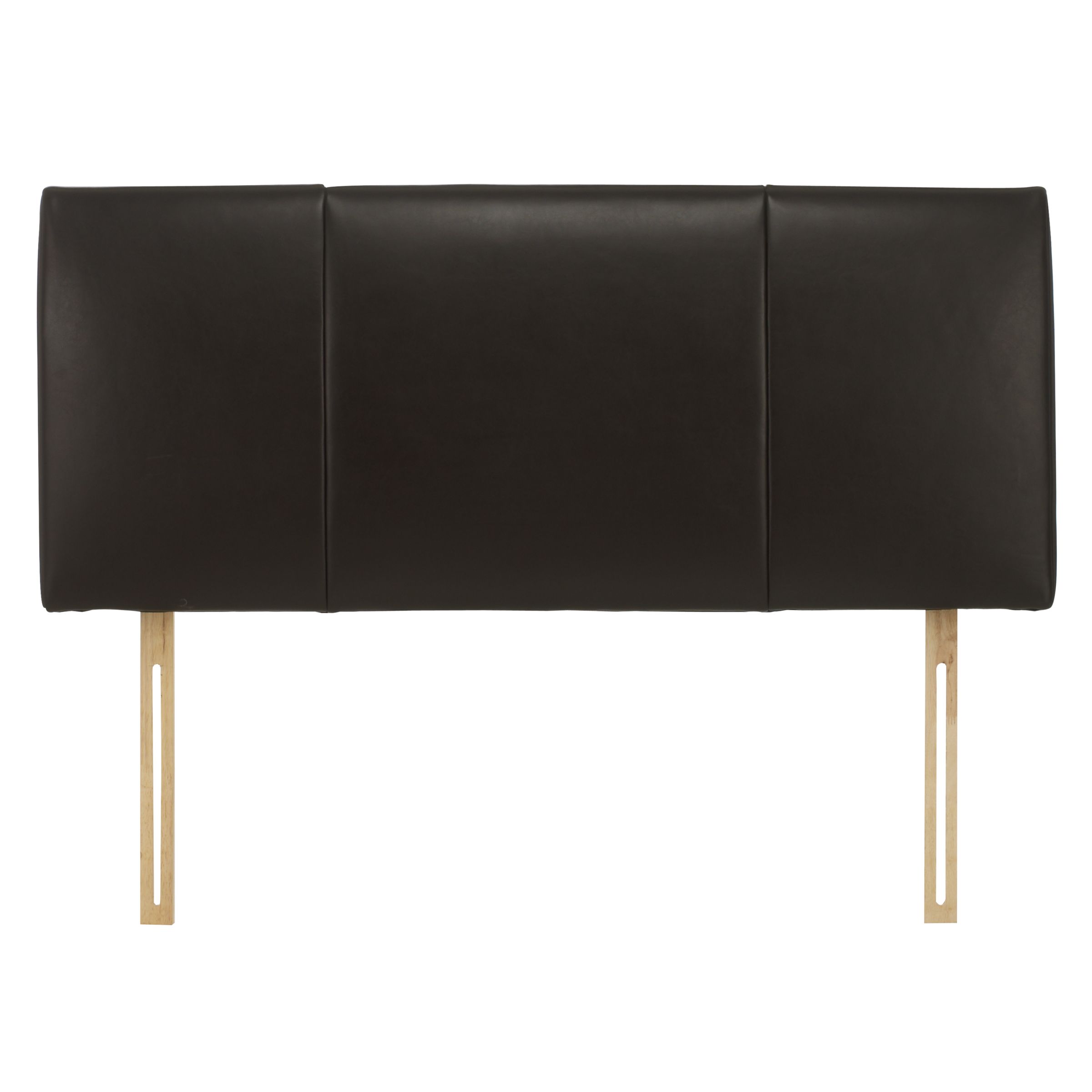 John Lewis Panama Headboard, Double, Chocolate