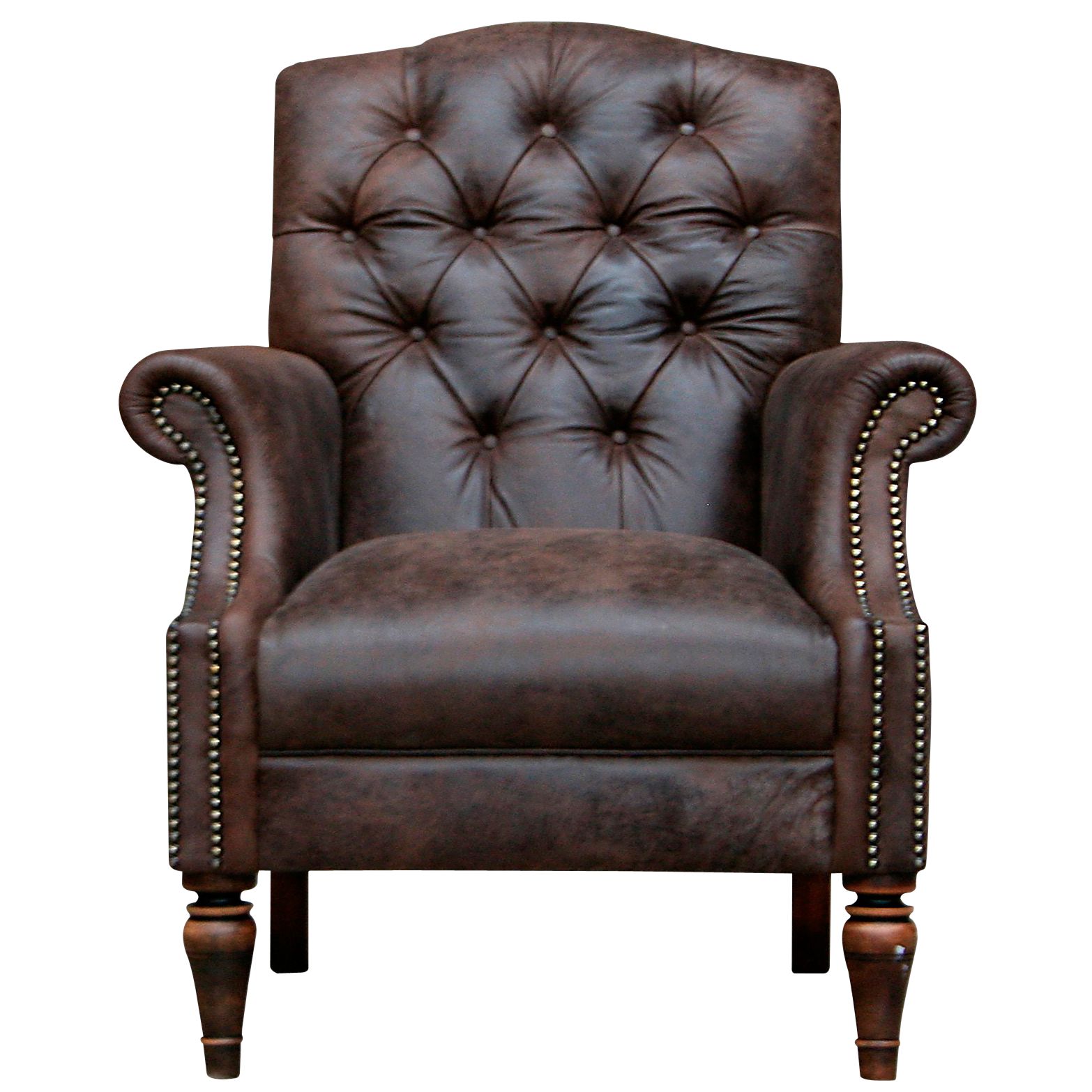 John Lewis Winston Leather Chair, Ranch Hide at John Lewis