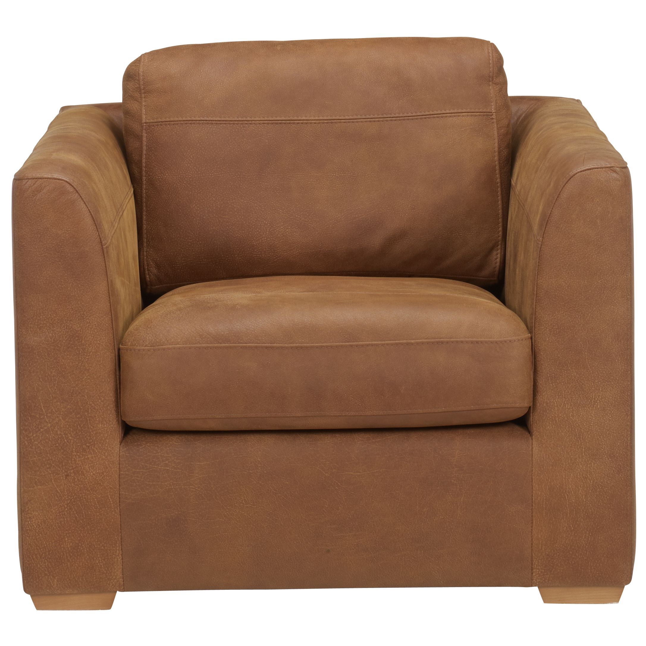 John Lewis Union Leather Armchair, Masai at John Lewis