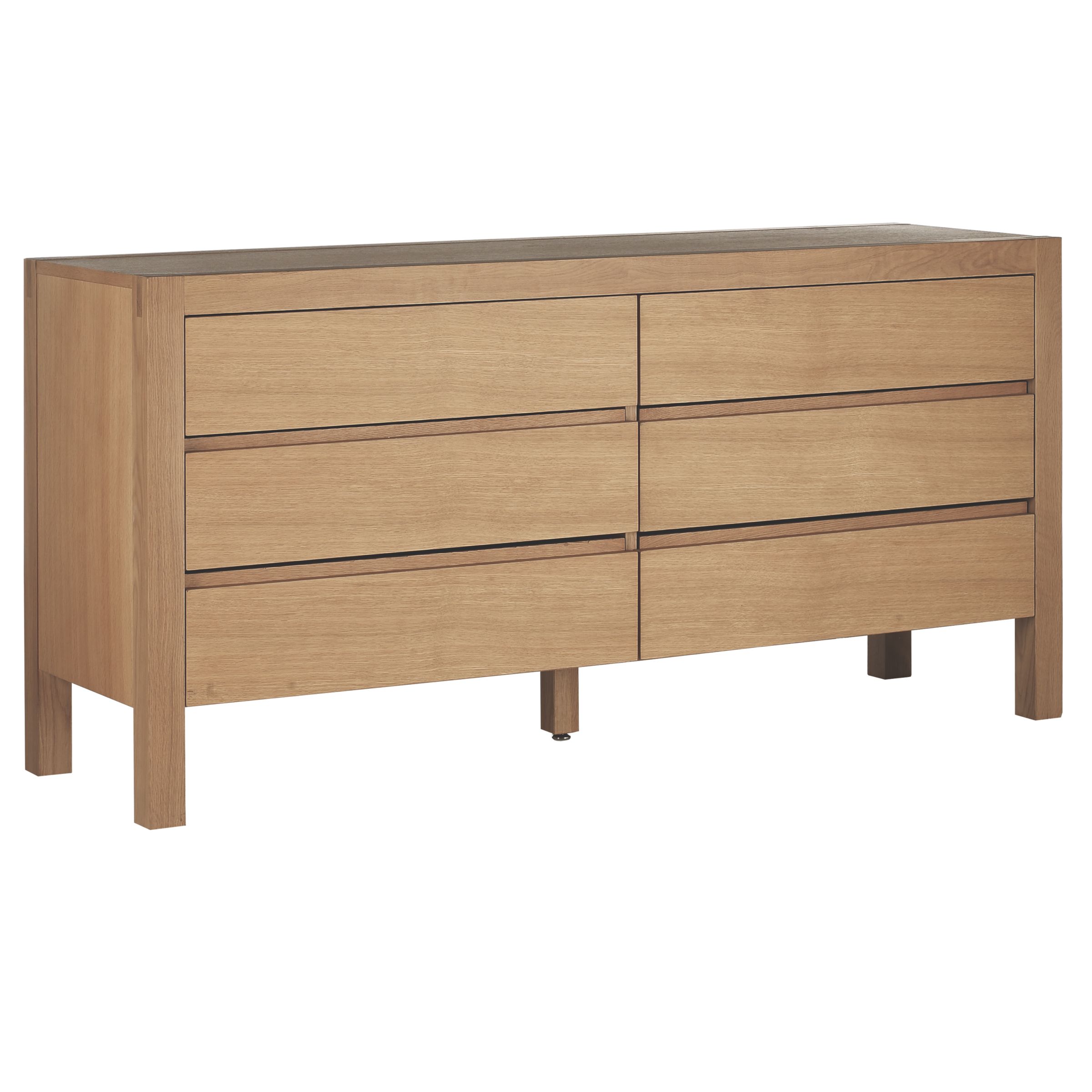 John Lewis Halsted Walnut 6 Drawer Wide Chest at John Lewis