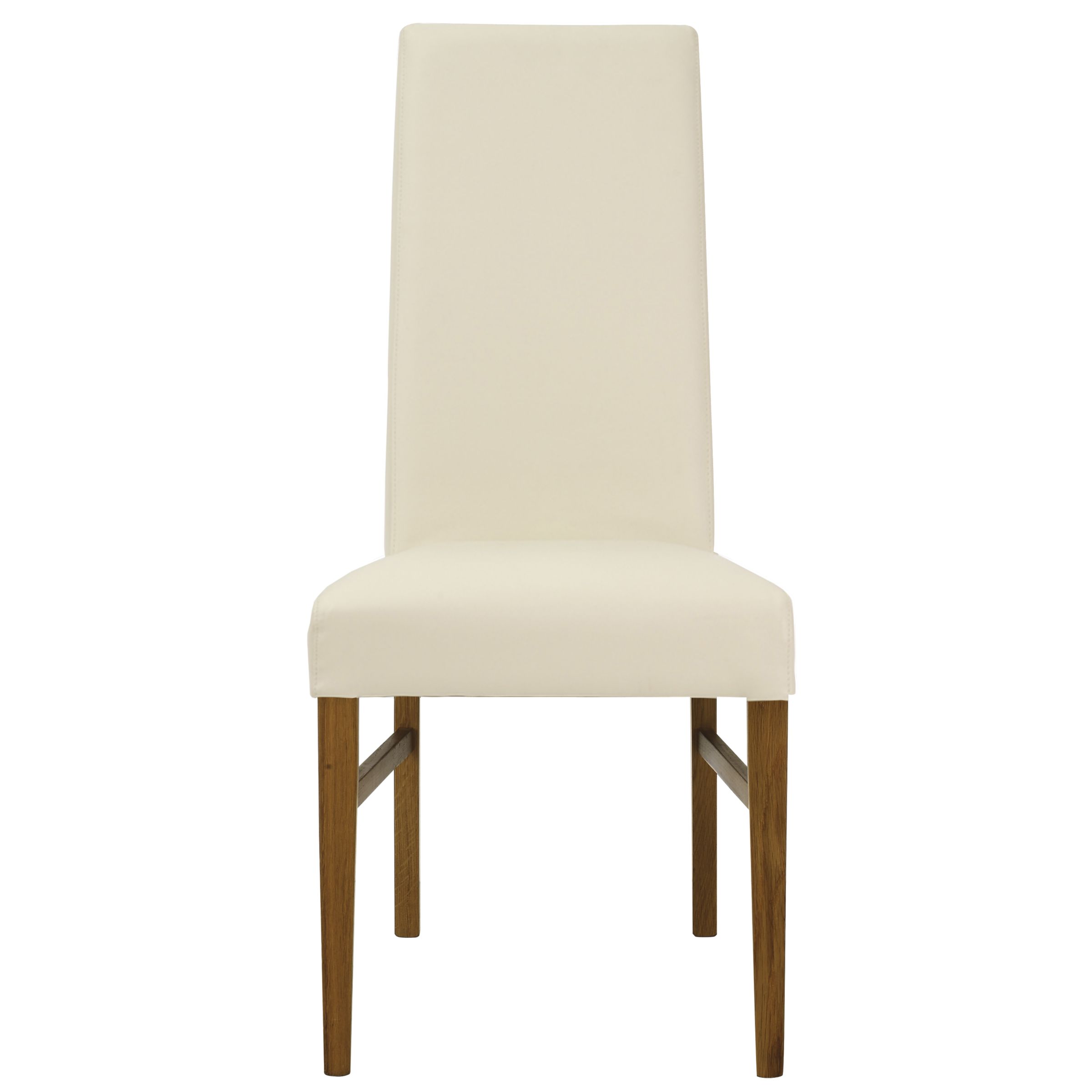 Vanessa Cream Leather Dining Chair, Mango Stain