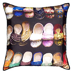 Indian Slippers Cushion, Multi