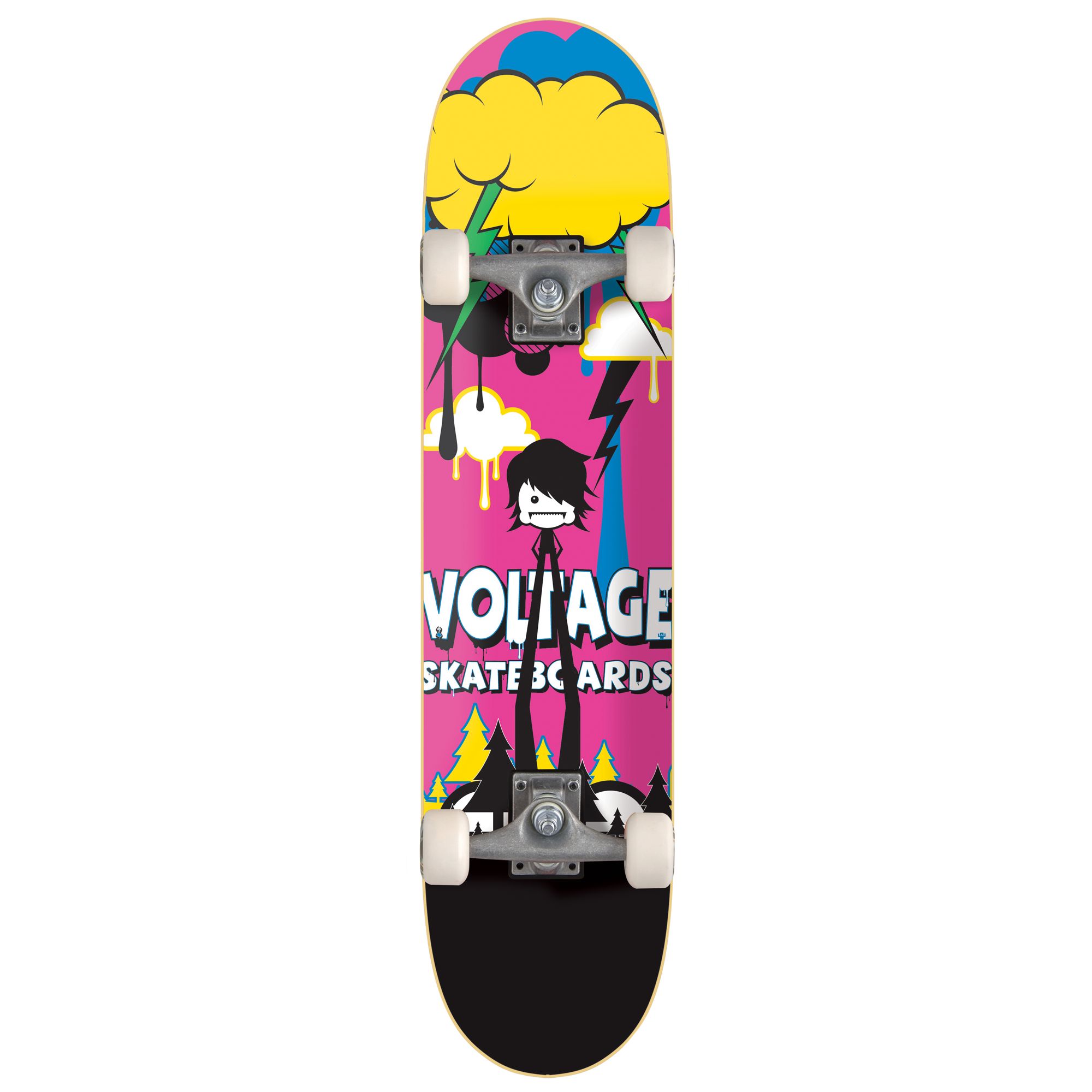 Stateside Skates Little Monsta Emo Skateboard, Multicoloured