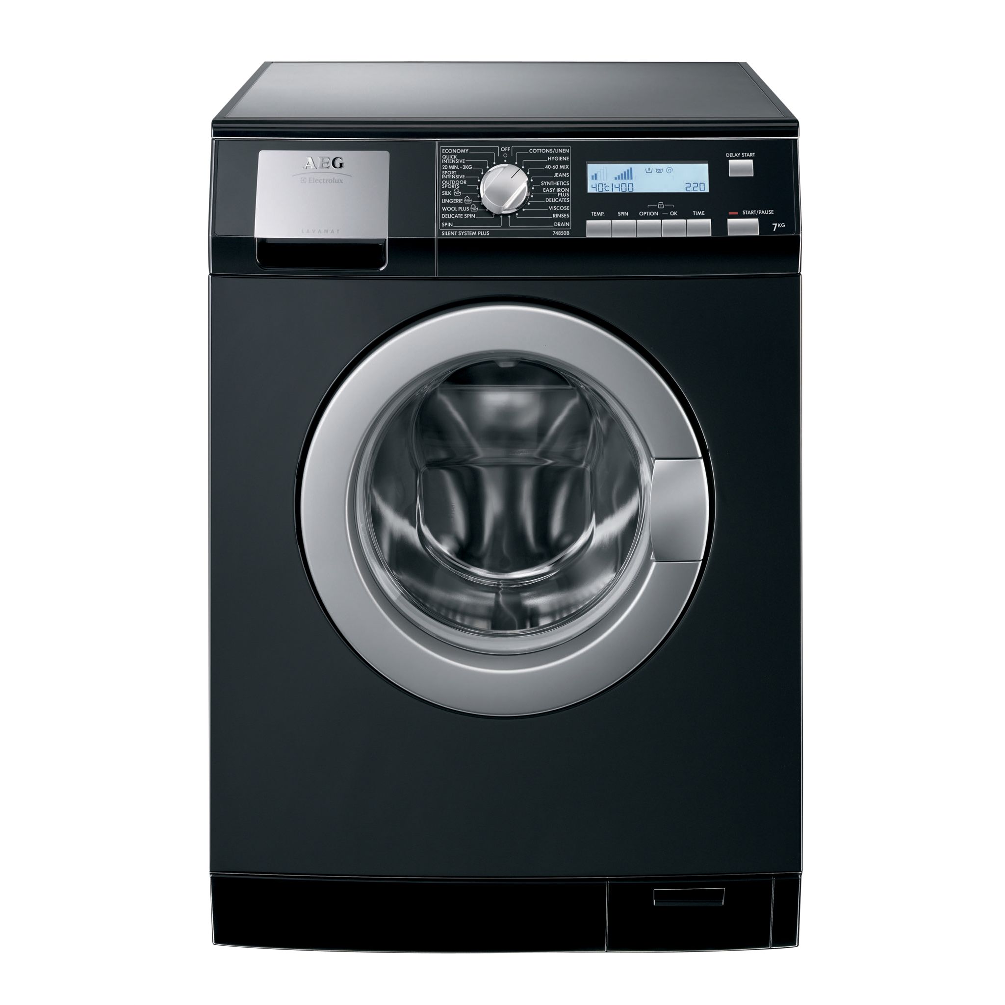 AEG L74850B Washing Machine, Black