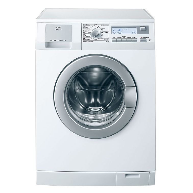 AEG L14950 Washer Dryer, White at John Lewis