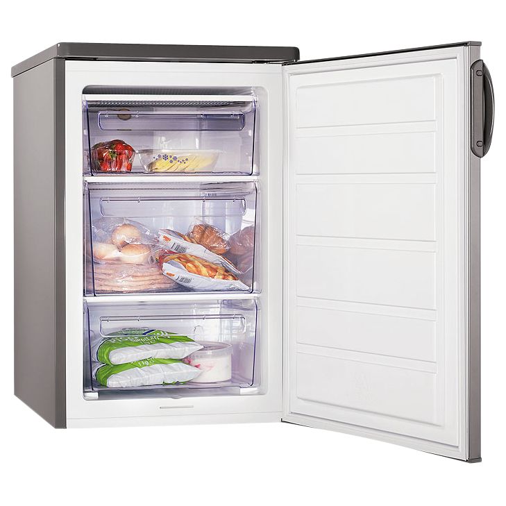 Zanussi ZFT610X Freezer, Steel Look at John Lewis