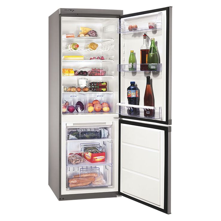 Zanussi ZRB632FX Fridge Freezer, Steel Look at John Lewis