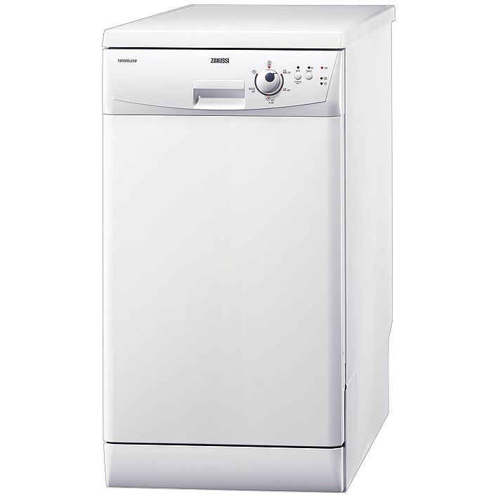 Zanussi ZDS2010 Slimline Dishwasher, White at JohnLewis