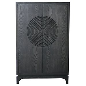 John Lewis Radial Small Cabinet, Charcoal