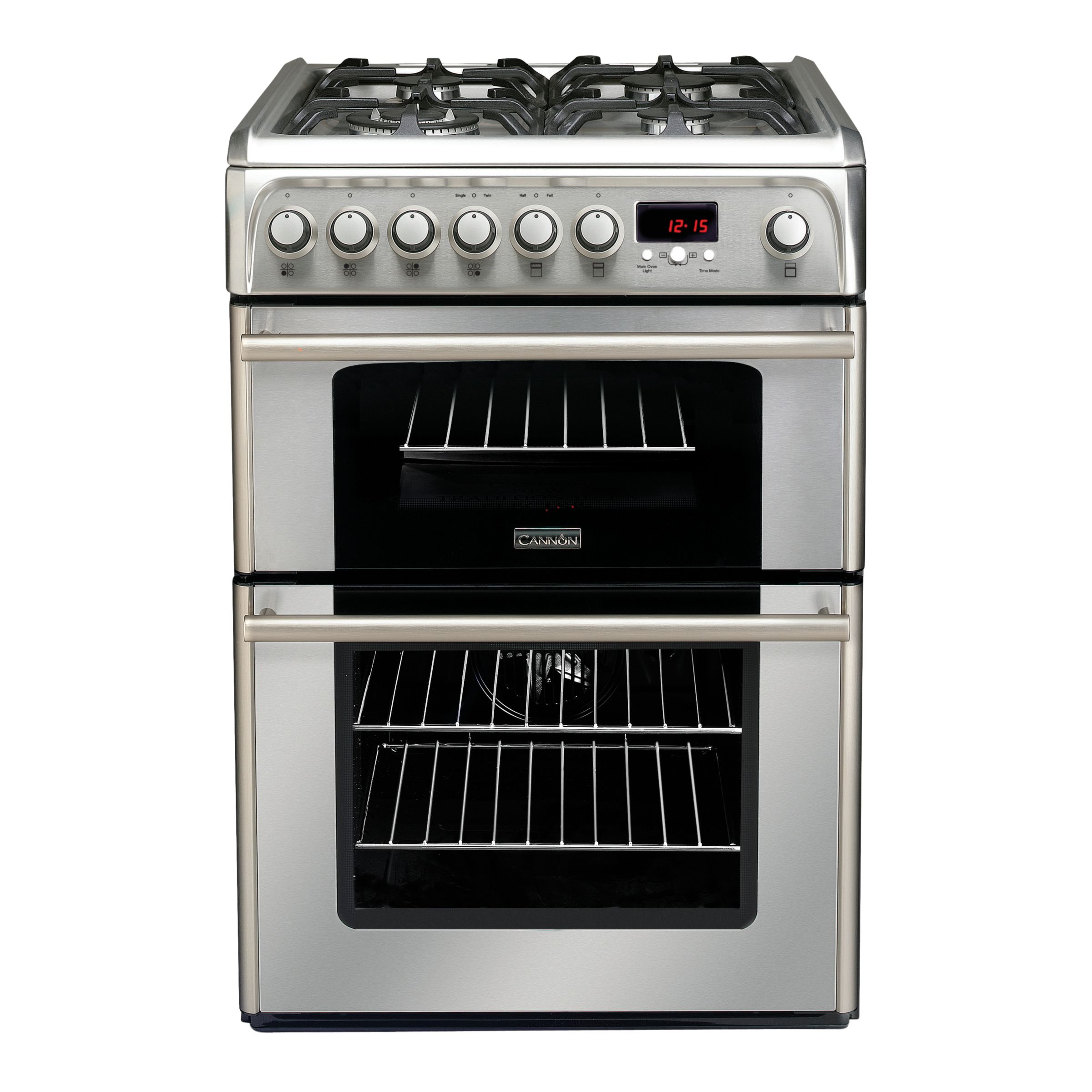 Cannon C60DPXF Dual Fuel Mini Range Cooker, Stainless Steel at John Lewis