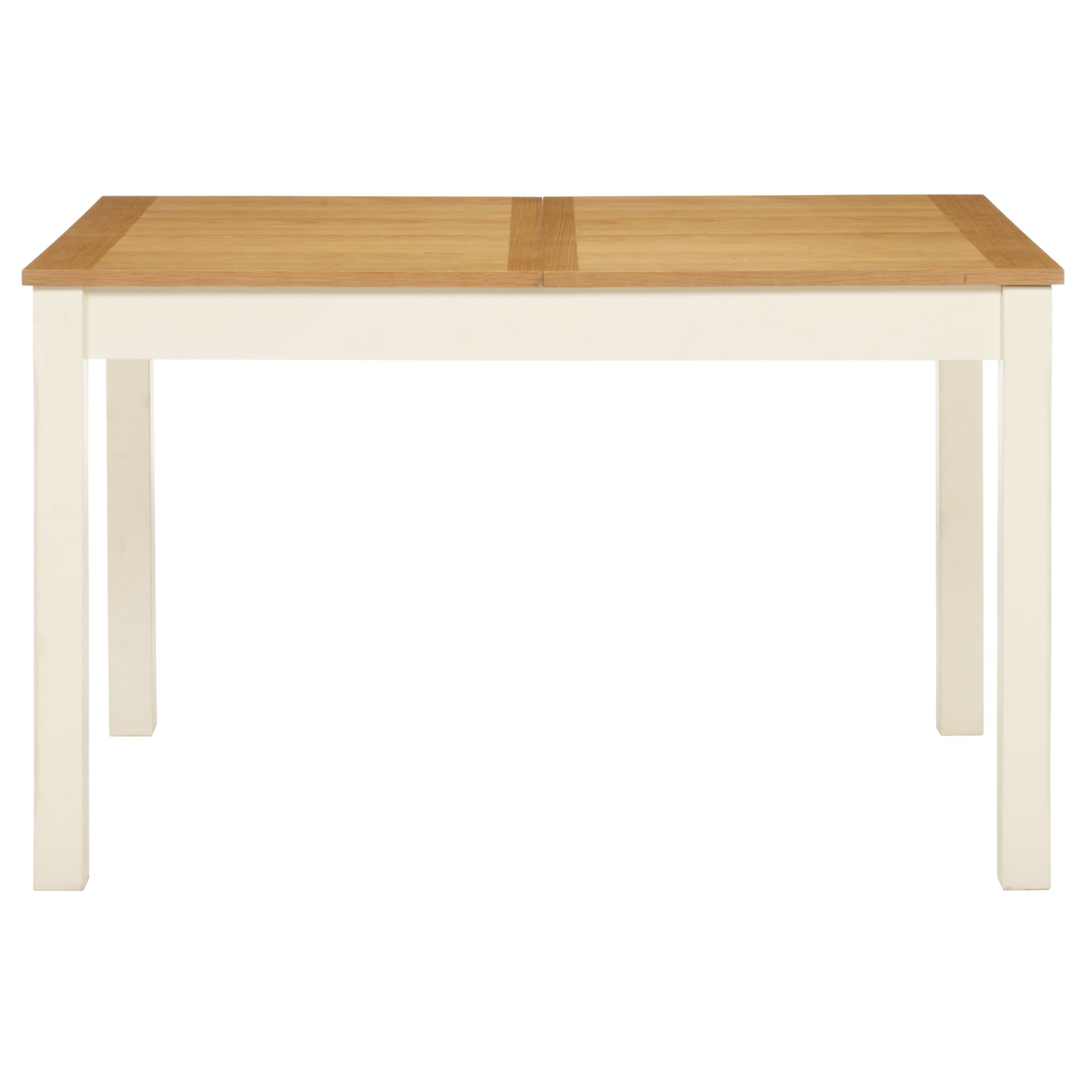 Pemberley Extending Dining Table, White/Natural at John Lewis